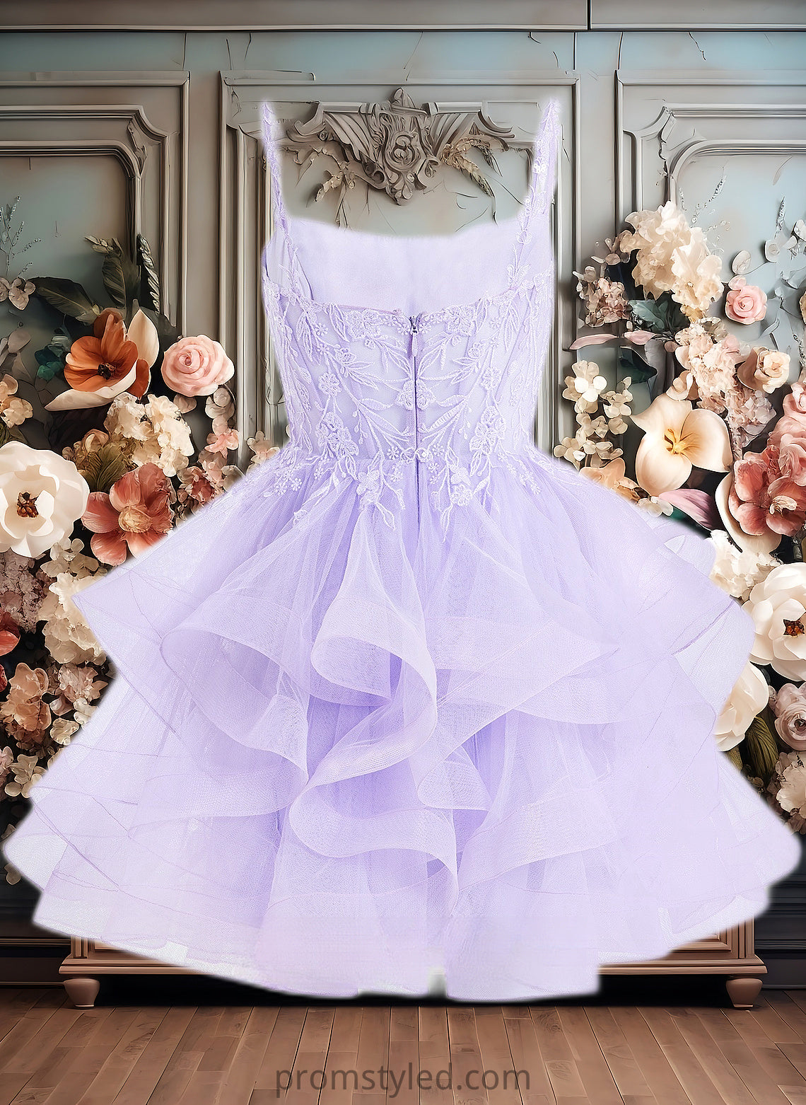 Clarissa Ball-Gown/Princess Sweetheart Short Tulle Homecoming Dress HLP0025677