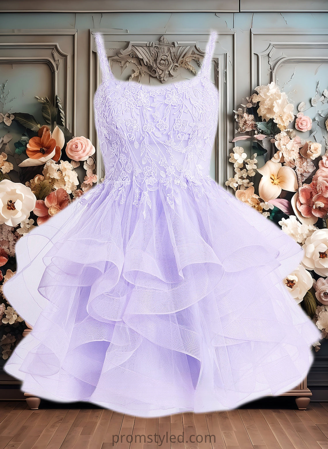 Clarissa Ball-Gown/Princess Sweetheart Short Tulle Homecoming Dress HLP0025677