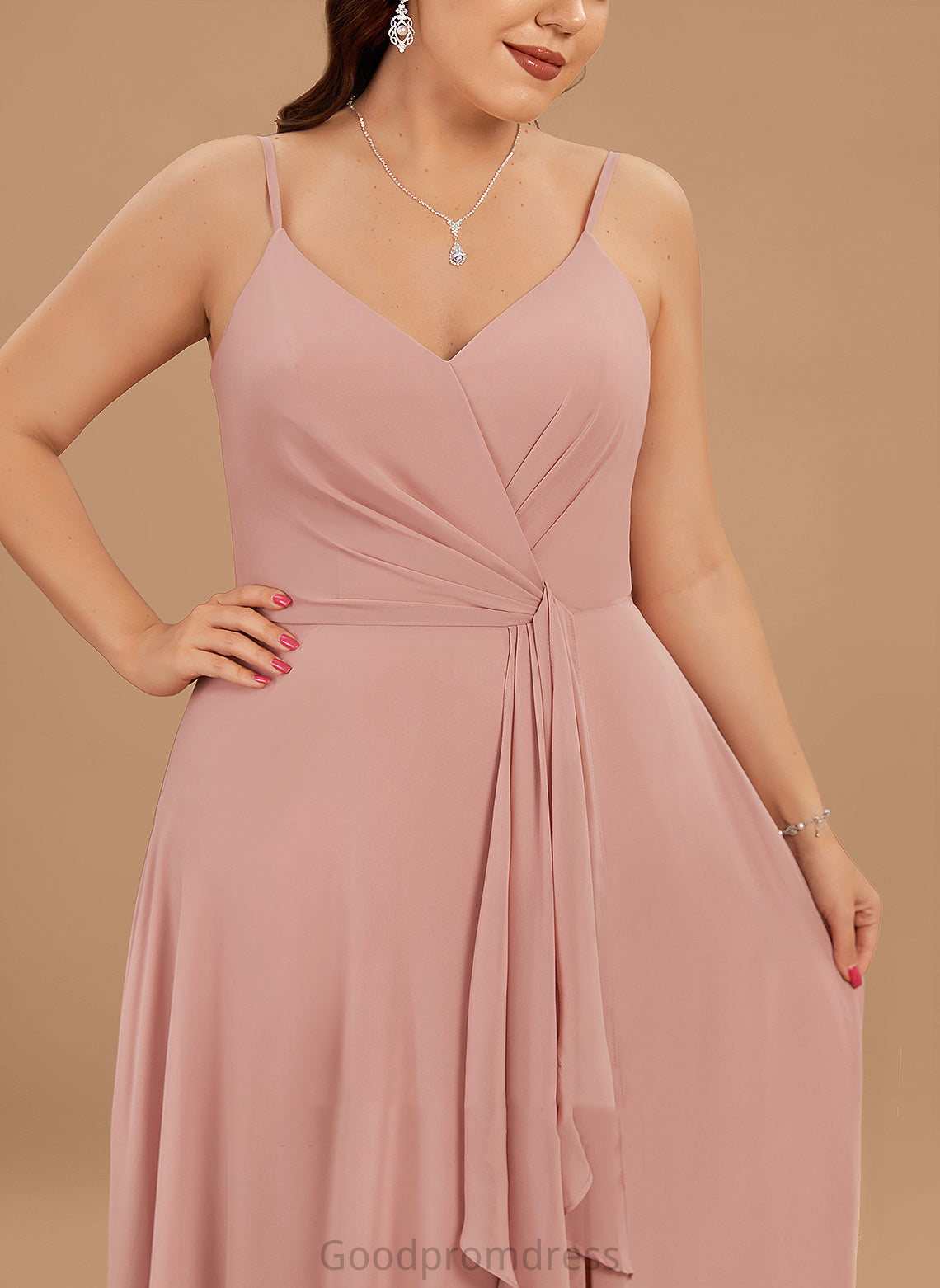 Dresses A-line Formal Dresses Chiffon Genevieve V-Neck