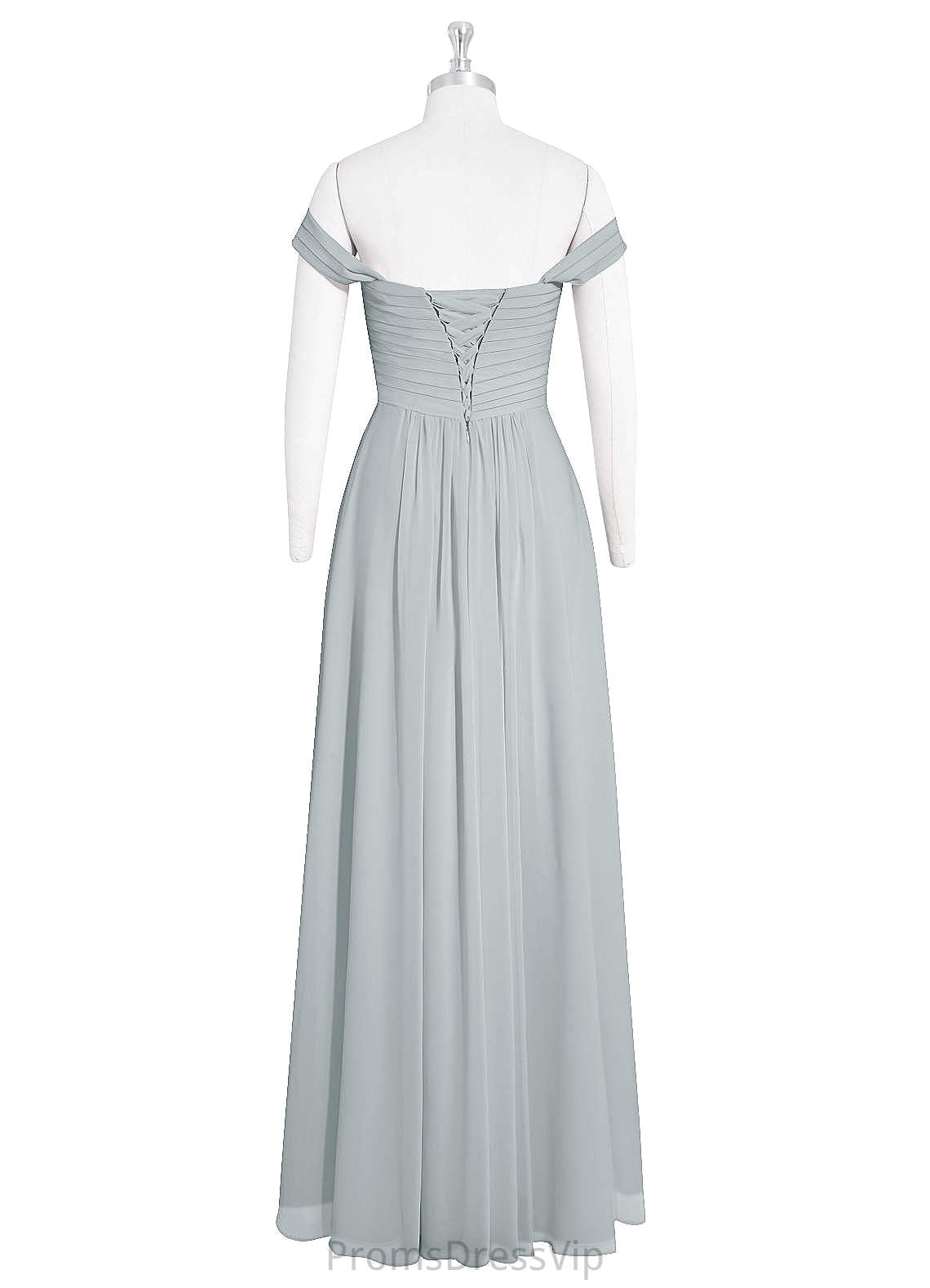 Justine Natural Waist Scoop A-Line/Princess Floor Length Sleeveless Bridesmaid Dresses