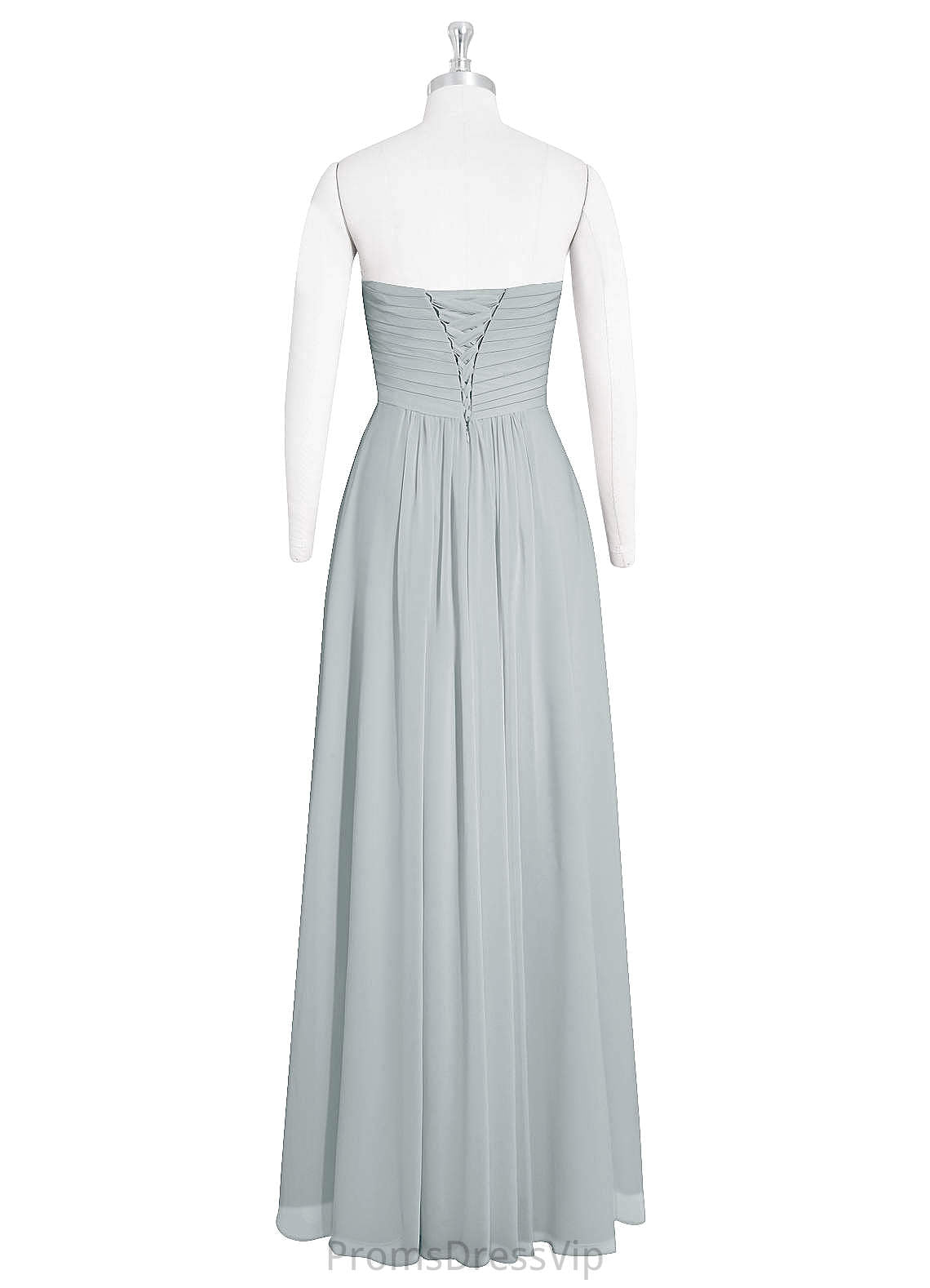 Justine Natural Waist Scoop A-Line/Princess Floor Length Sleeveless Bridesmaid Dresses