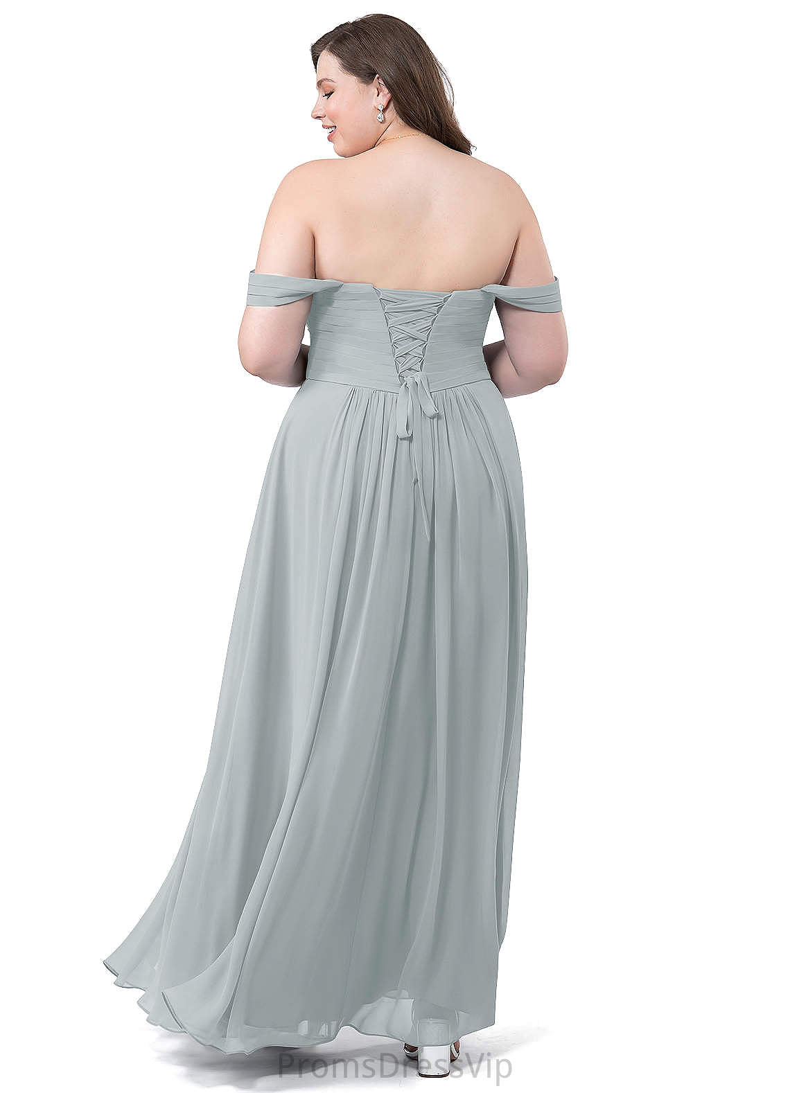 Justine Natural Waist Scoop A-Line/Princess Floor Length Sleeveless Bridesmaid Dresses