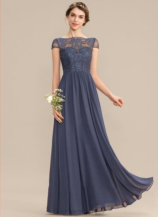 Silhouette A-Line Straps Neckline Fabric ScoopNeck Lace Floor-Length Length Breanna V-Neck Sheath/Column Bridesmaid Dresses