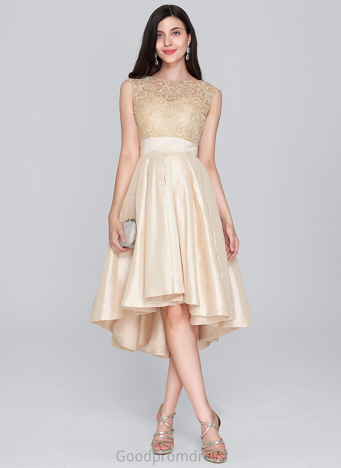 Lace Paola Scoop Homecoming Dresses Neck Homecoming Asymmetrical With A-Line Dress Taffeta