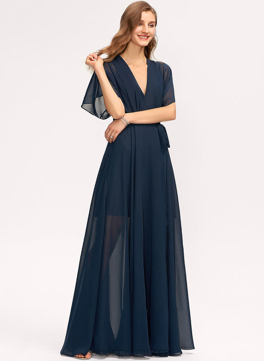 A-Line Neckline Length Silhouette Embellishment V-neck Floor-Length SplitFront Fabric Jasmine Scoop Sleeveless Bridesmaid Dresses