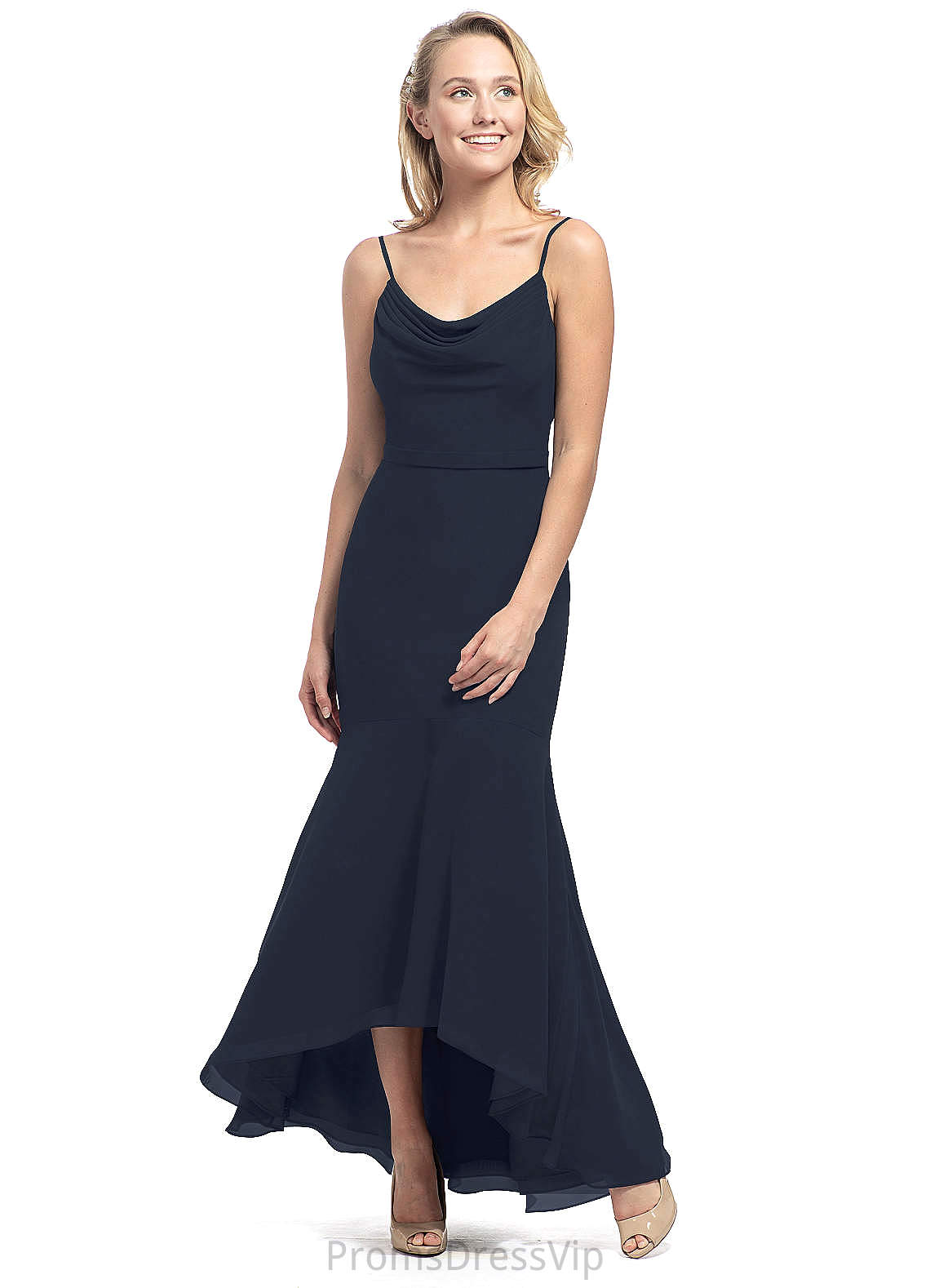 Gillian Sleeveless Off The Shoulder A-Line/Princess Natural Waist Floor Length Bridesmaid Dresses