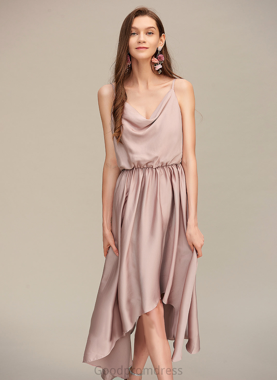 A-line Neck Cowl Joan Formal Dresses Dresses