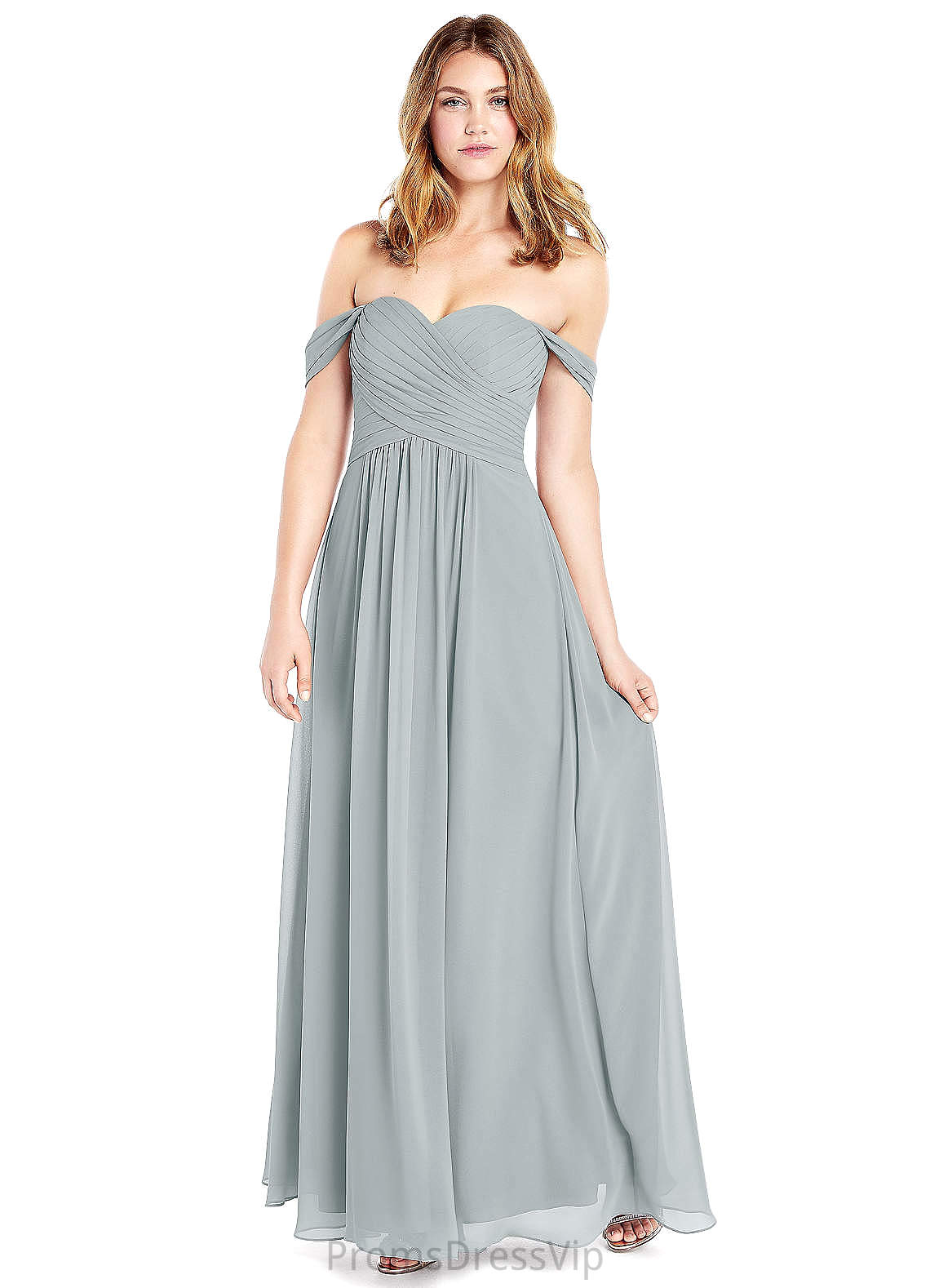 Justine Natural Waist Scoop A-Line/Princess Floor Length Sleeveless Bridesmaid Dresses