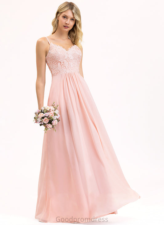 Neckline Lace Fabric A-Line Length Sweetheart Floor-Length Silhouette Straps Louise A-Line/Princess Sleeveless Bridesmaid Dresses