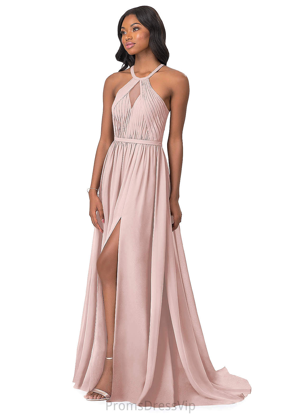 Lillie Sleeveless Floor Length A-Line/Princess Off The Shoulder Natural Waist Bridesmaid Dresses