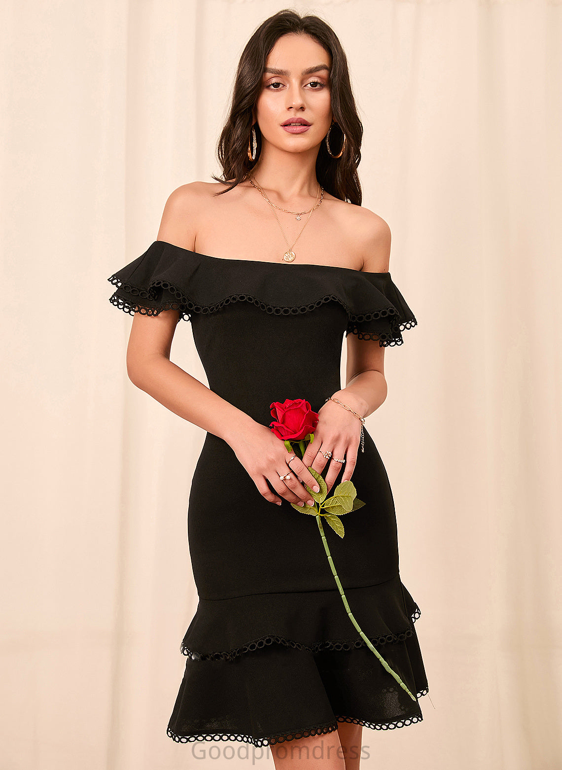 Elaine Dress Homecoming Dresses Short/Mini Homecoming Off-the-Shoulder