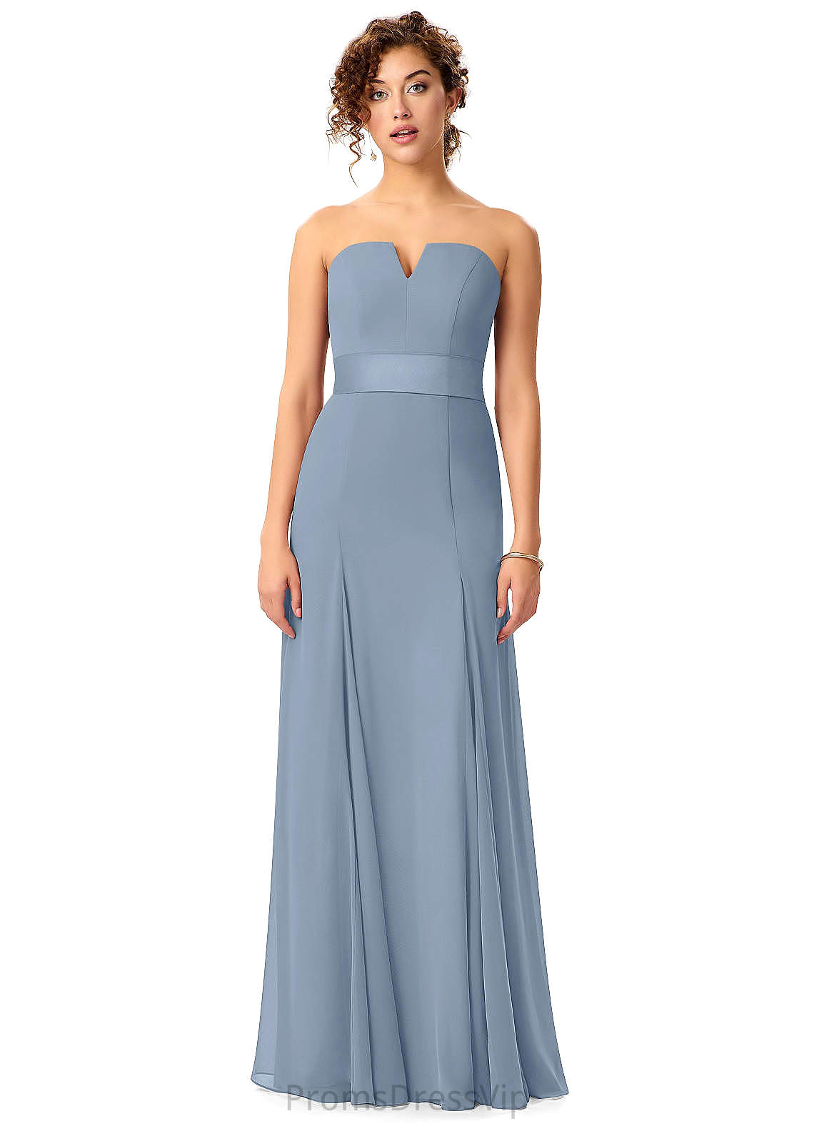 Jimena Sleeveless Natural Waist One Shoulder A-Line/Princess Floor Length Bridesmaid Dresses