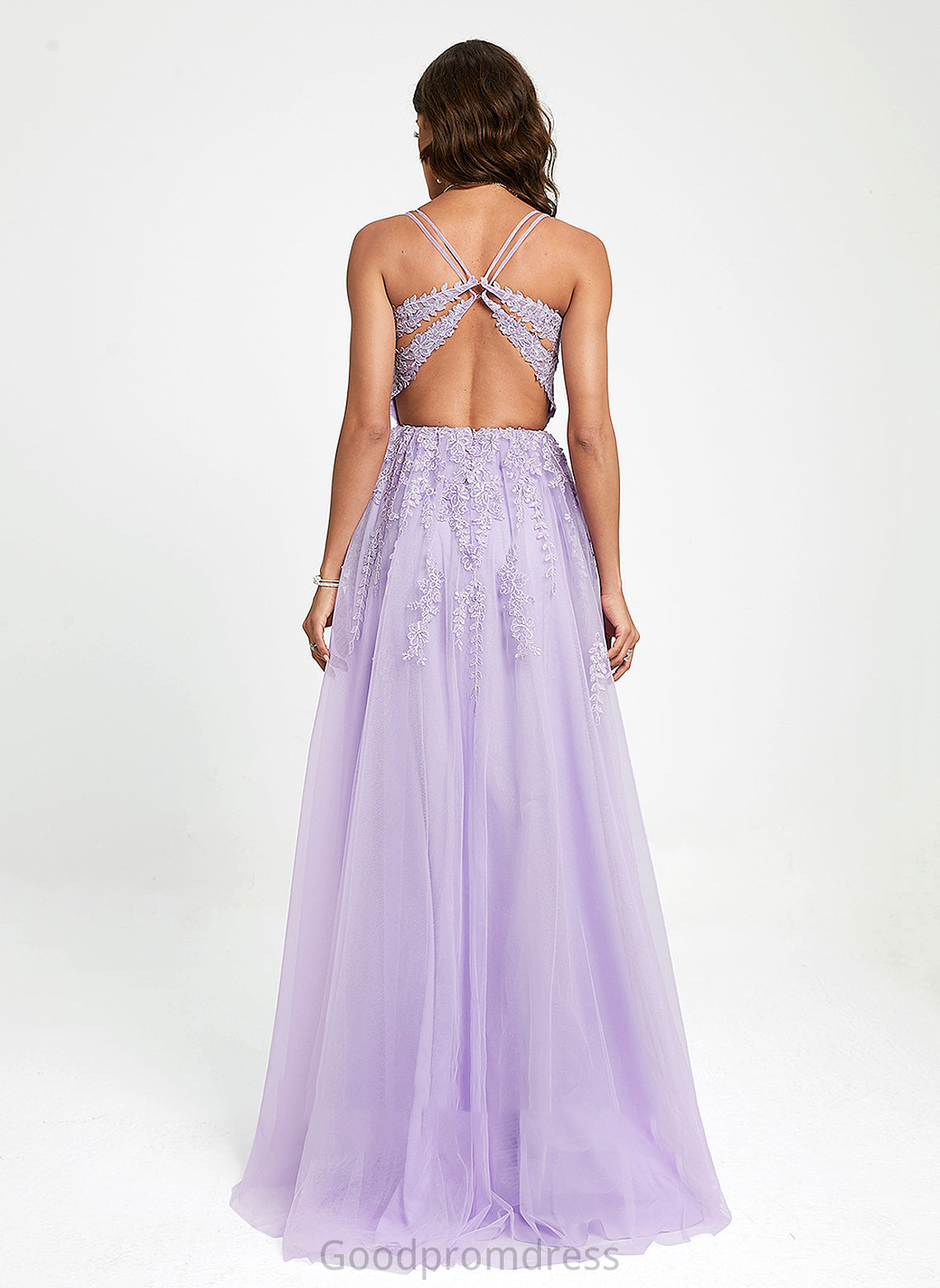 Neck Train Lace Sequins Sweep Tulle Scoop With Ball-Gown/Princess Prom Dresses Karissa