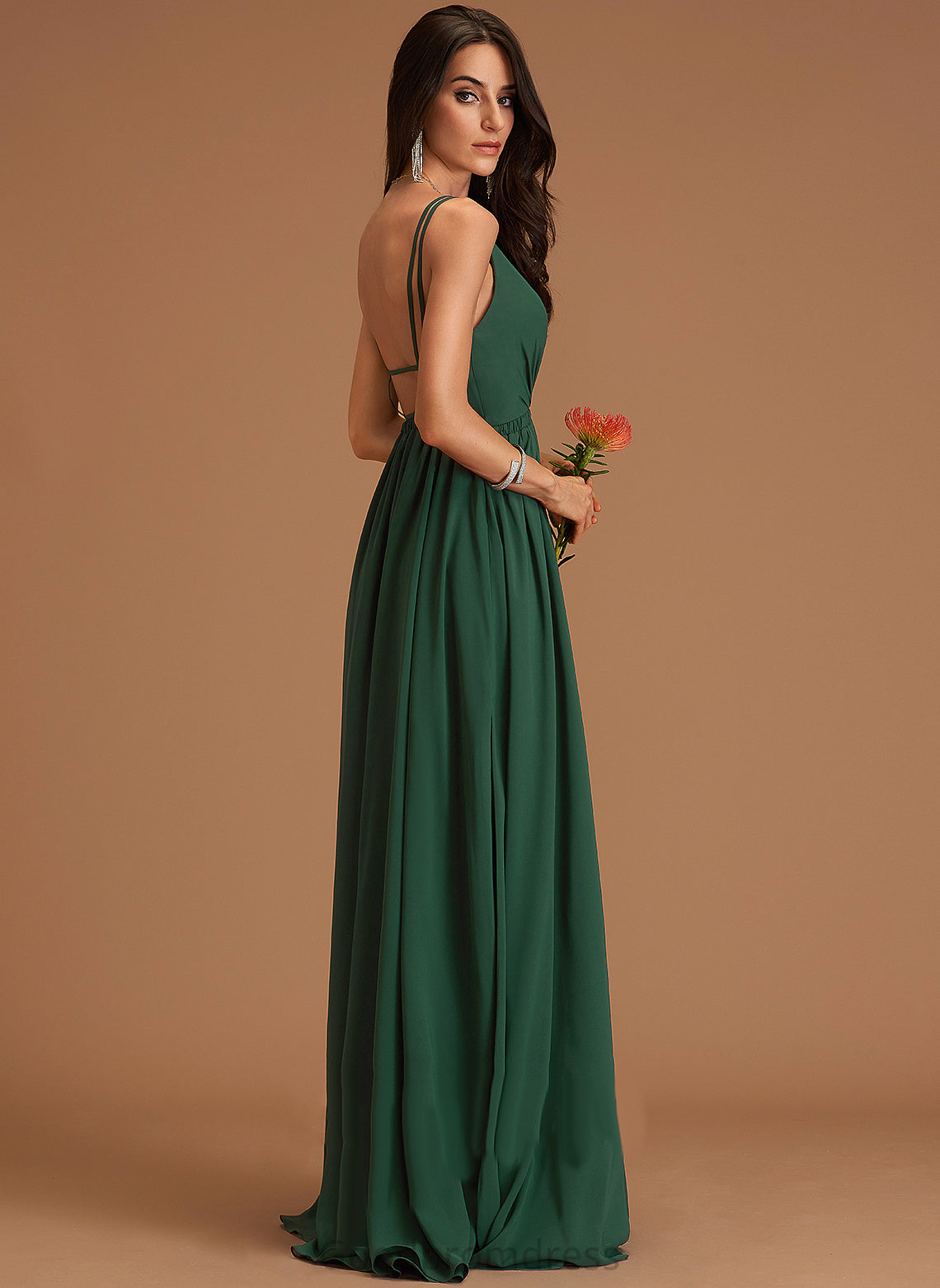 V-Neck Chiffon Makenna A-line Formal Dresses Dresses