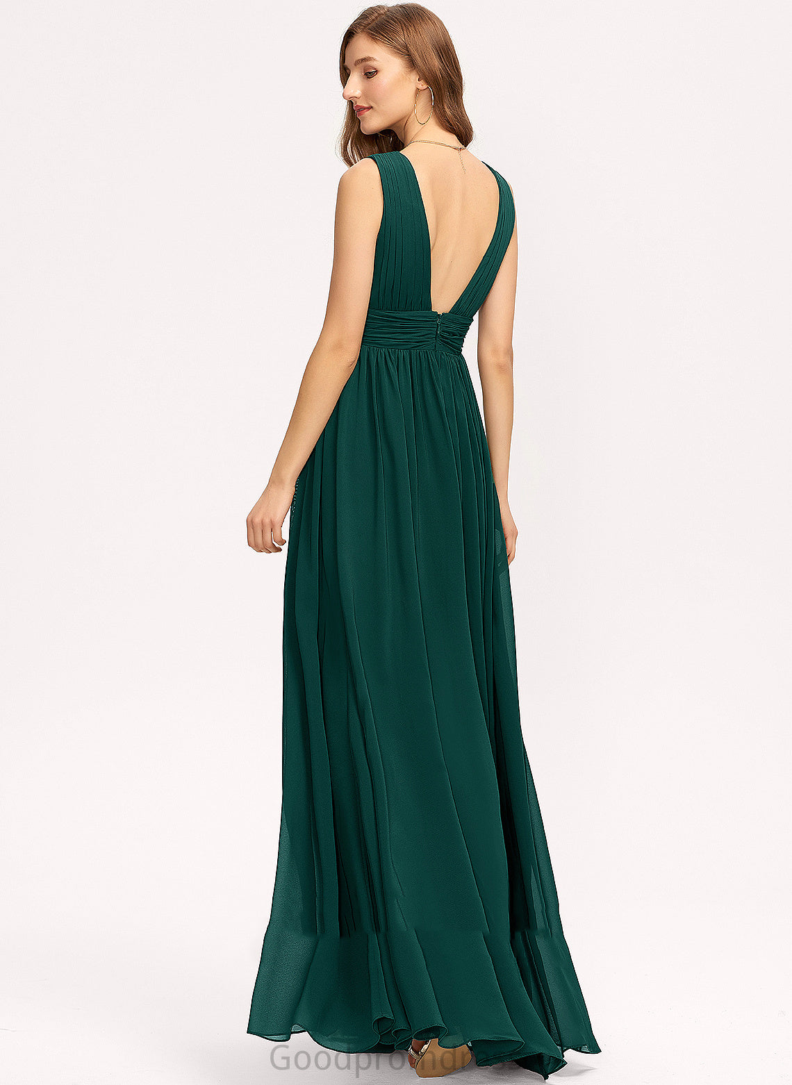 V-Neck Formal Dresses Dresses Helena Chiffon A-line