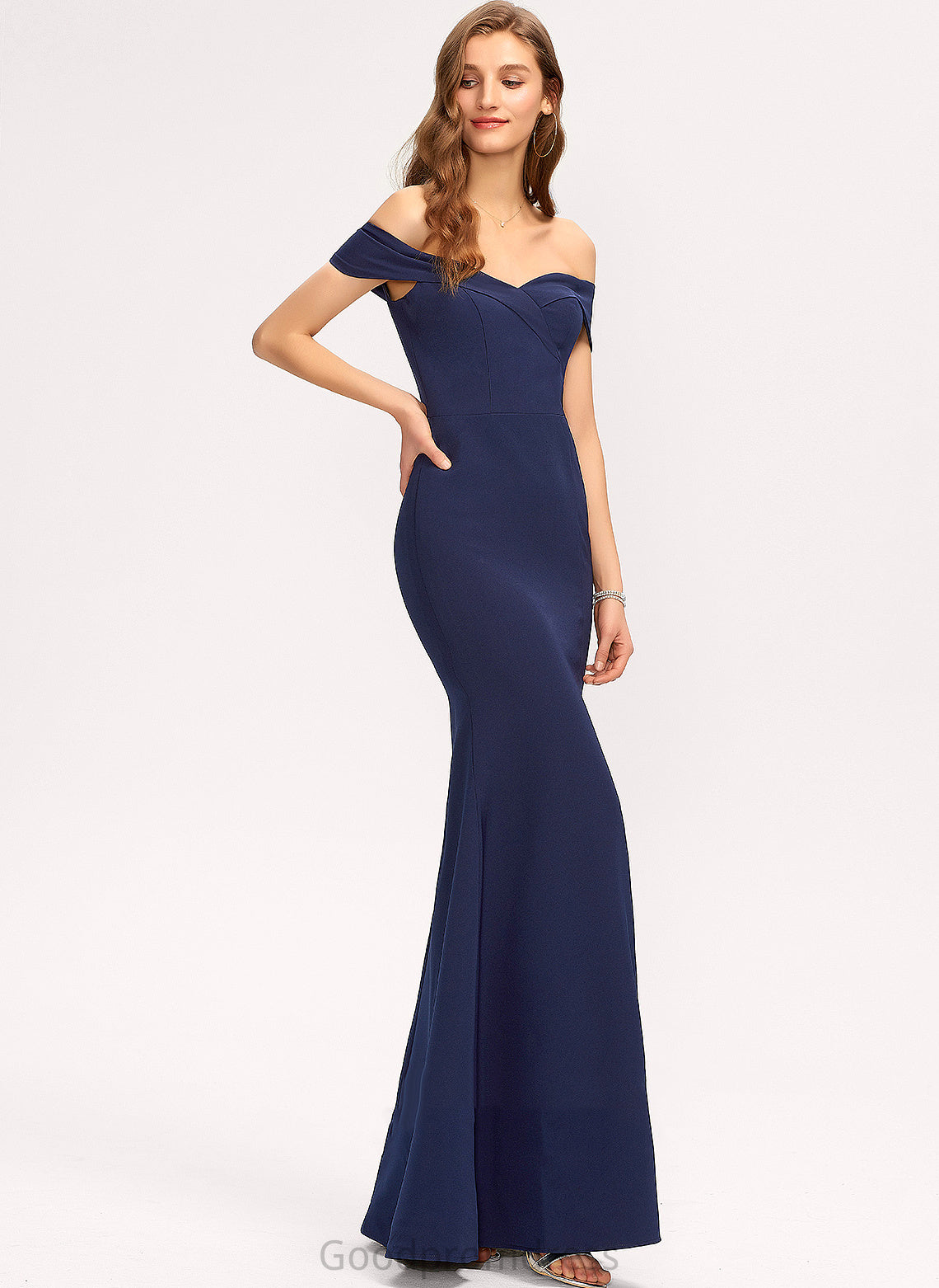 Bodycon Shea Crepe Shoulder Formal Dresses Stretch Dresses the Off