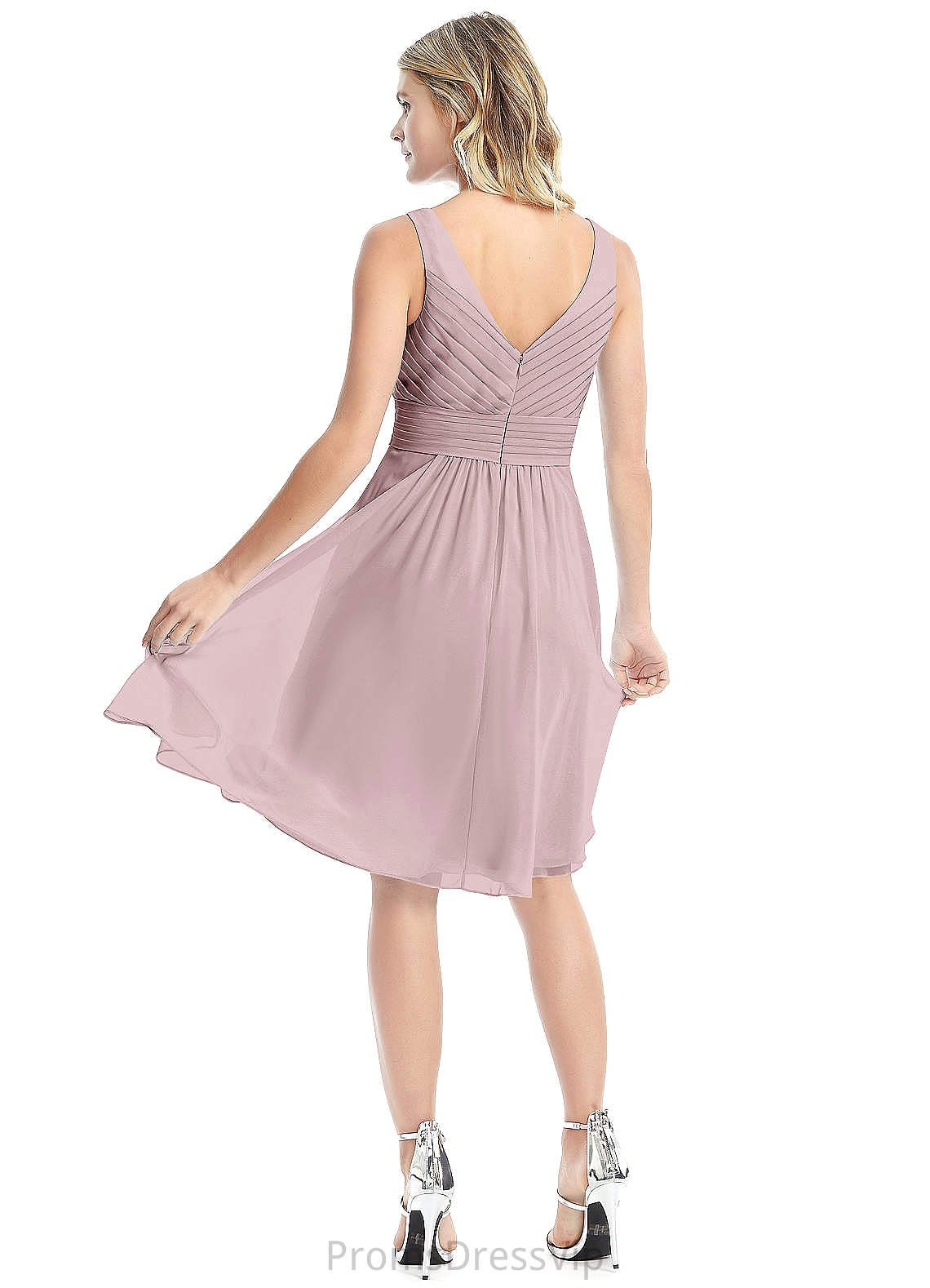 Haven Sleeveless Floor Length Straps Natural Waist A-Line/Princess Bridesmaid Dresses