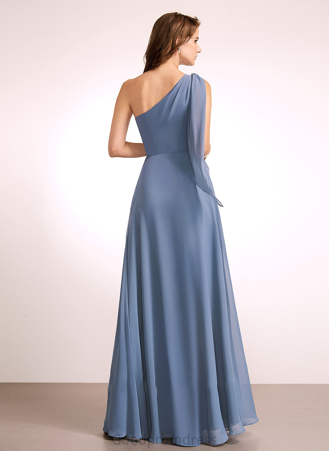 Length Silhouette Embellishment Neckline Bow(s) Floor-Length A-Line Fabric One-Shoulder Melissa Floor Length Spaghetti Staps Bridesmaid Dresses