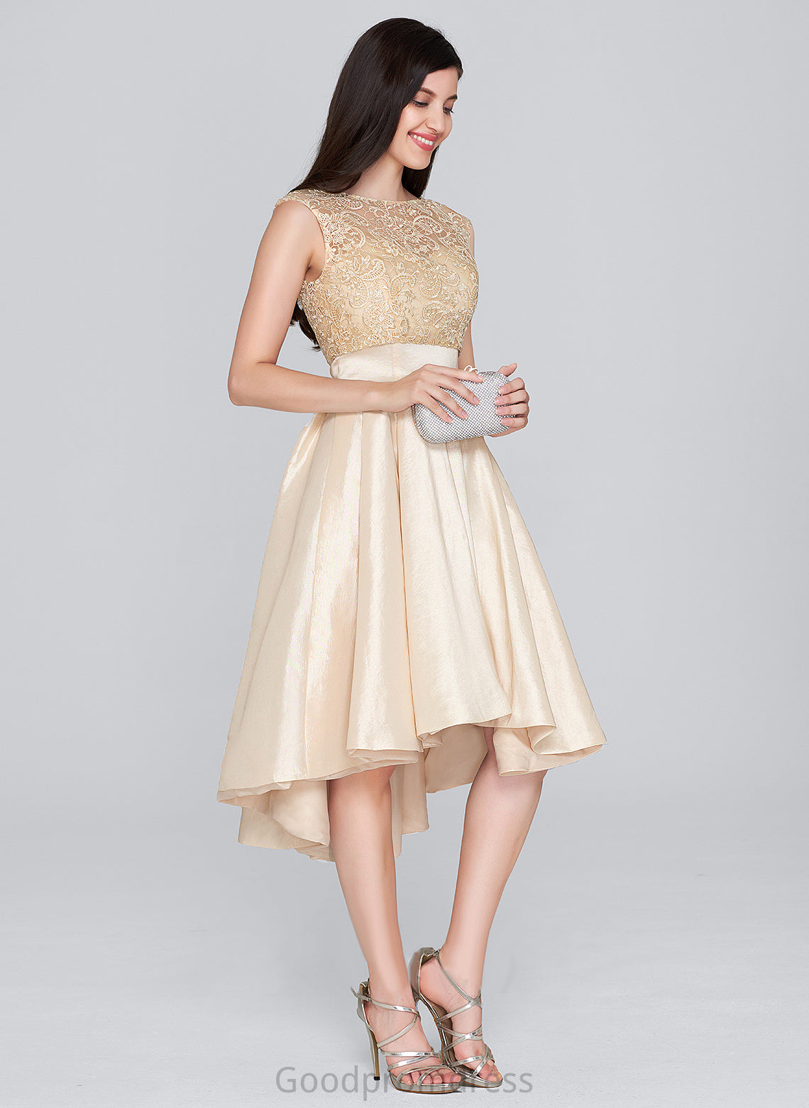 Lace Paola Scoop Homecoming Dresses Neck Homecoming Asymmetrical With A-Line Dress Taffeta