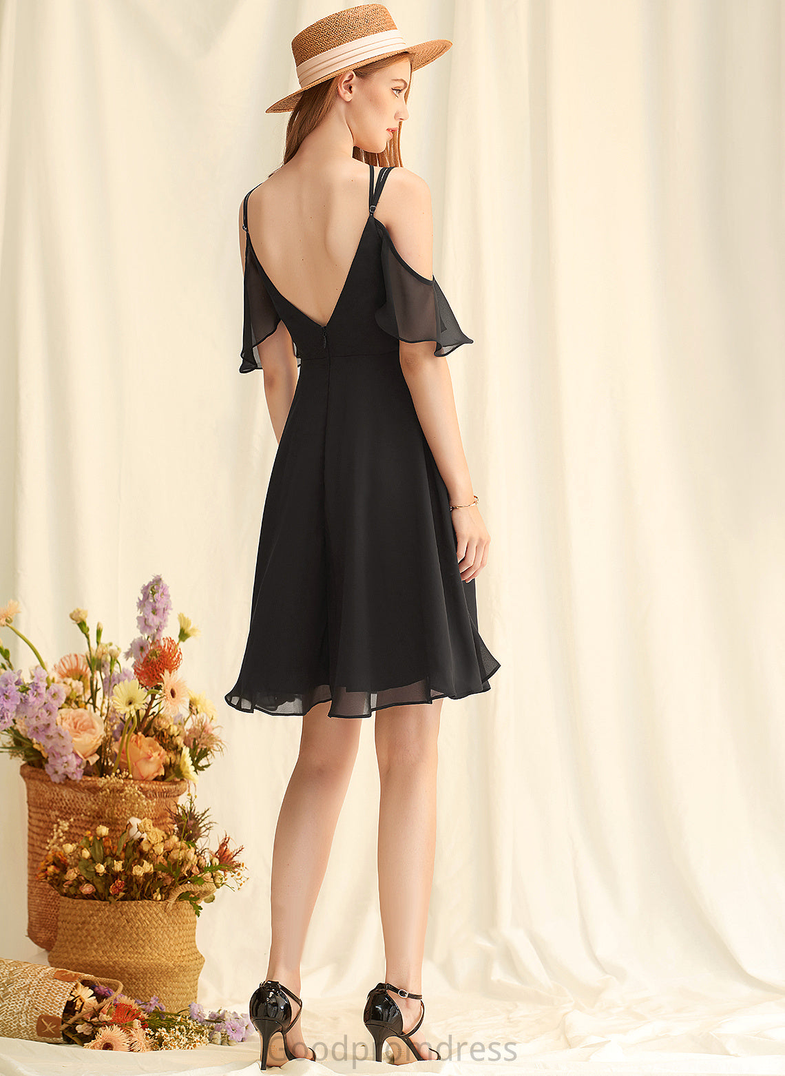 V-Neck Chiffon Dresses Janey A-line Formal Dresses