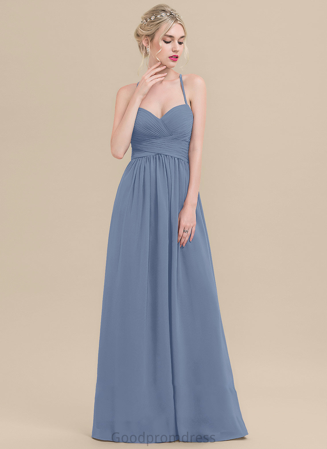 Floor-Length Fabric Length Neckline Embellishment Sweetheart Silhouette A-Line Ruffle Jill A-Line/Princess Natural Waist Bridesmaid Dresses