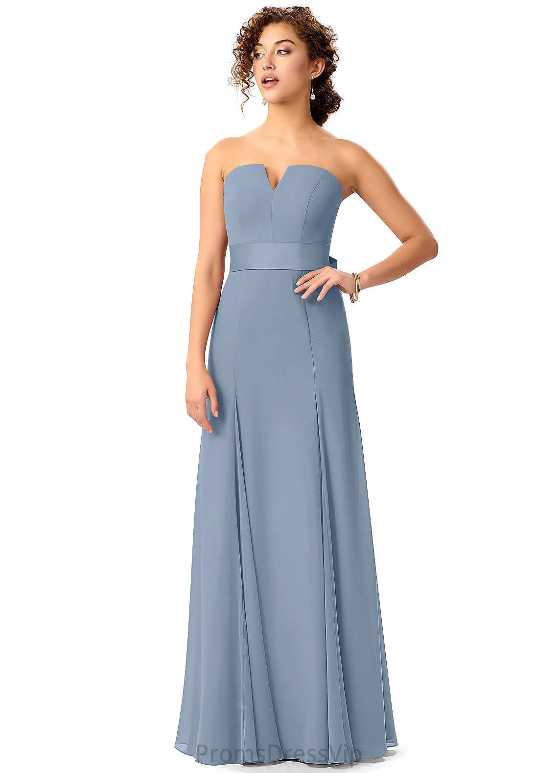 Jimena Sleeveless Natural Waist One Shoulder A-Line/Princess Floor Length Bridesmaid Dresses