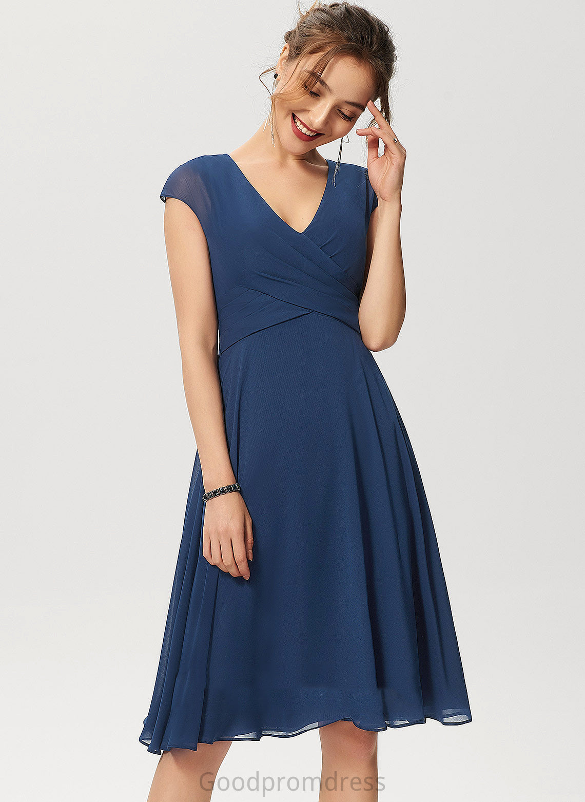 Formal Dresses Alexia V-Neck A-line Chiffon Dresses