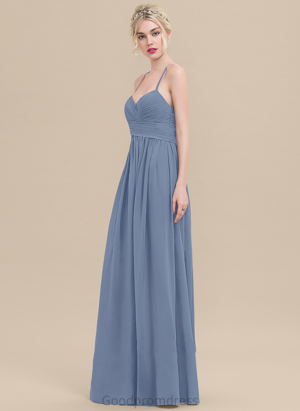 Floor-Length Fabric Length Neckline Embellishment Sweetheart Silhouette A-Line Ruffle Jill A-Line/Princess Natural Waist Bridesmaid Dresses