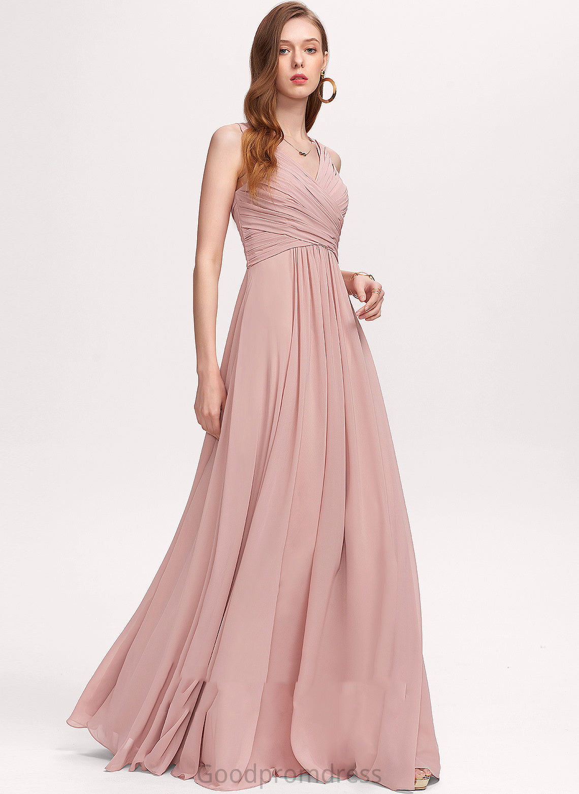 Chiffon A-line V-Neck Formal Dresses Alexa Dresses