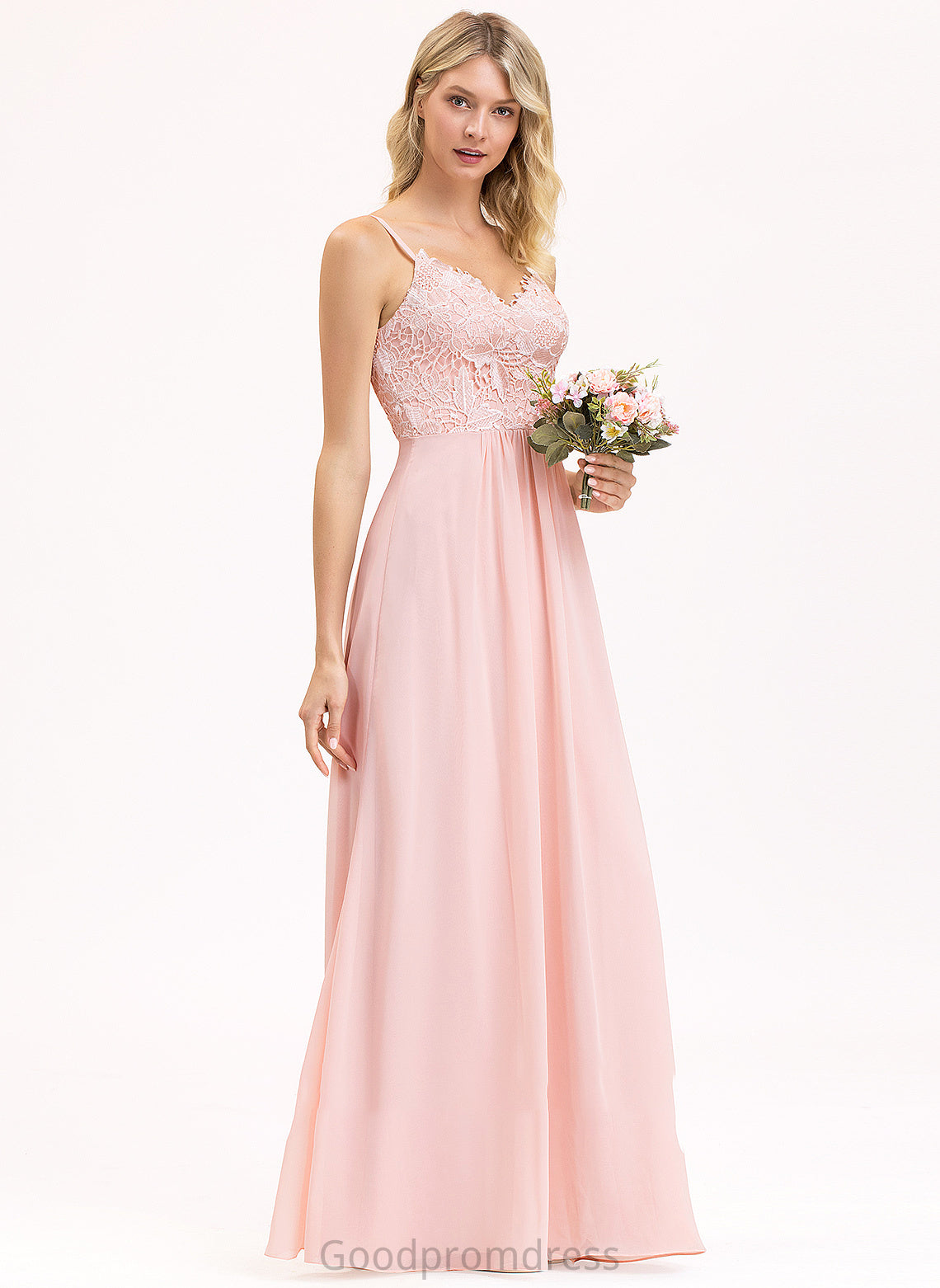 Neckline Lace Fabric A-Line Length Sweetheart Floor-Length Silhouette Straps Louise A-Line/Princess Sleeveless Bridesmaid Dresses