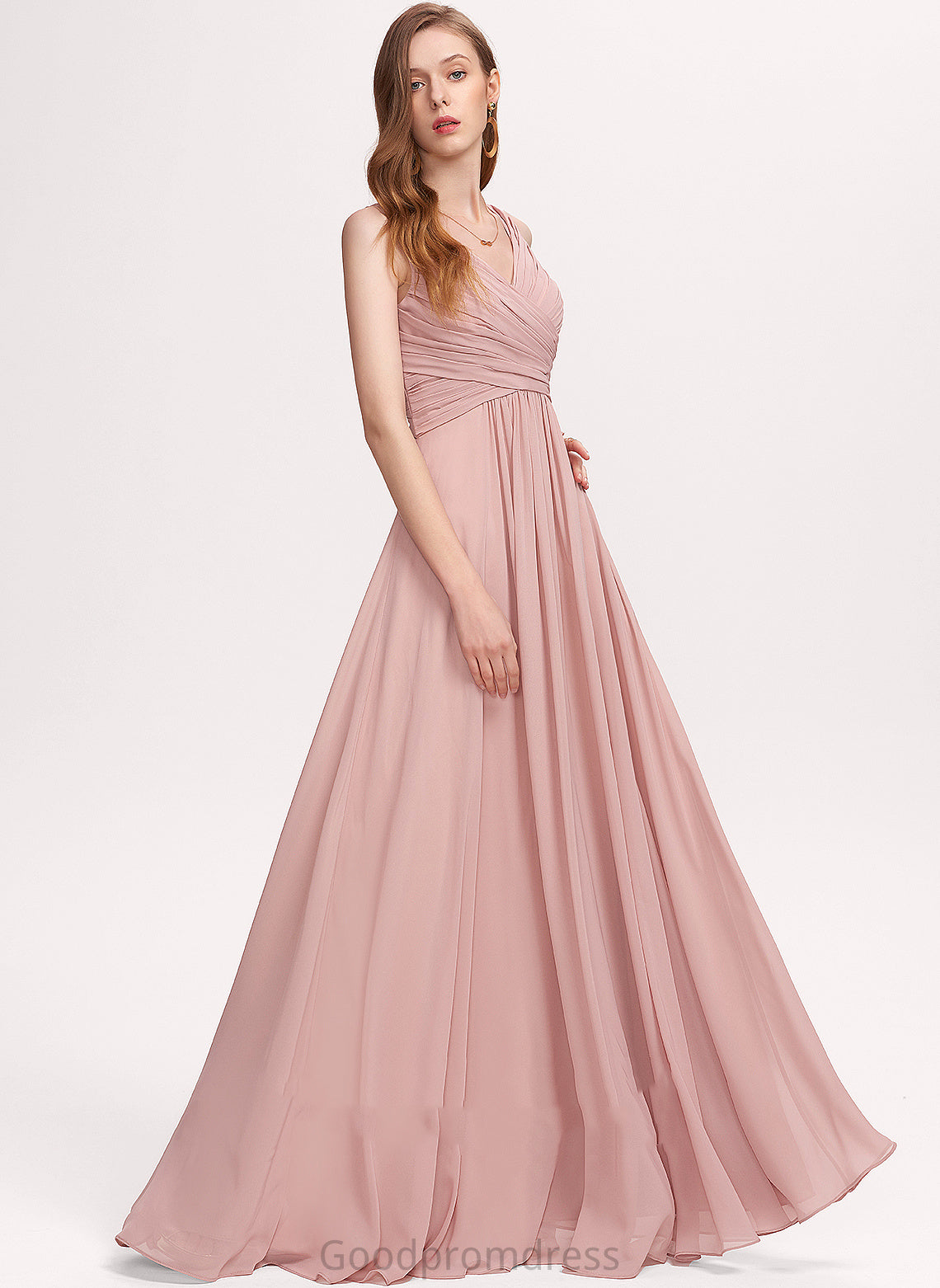 Chiffon A-line V-Neck Formal Dresses Alexa Dresses