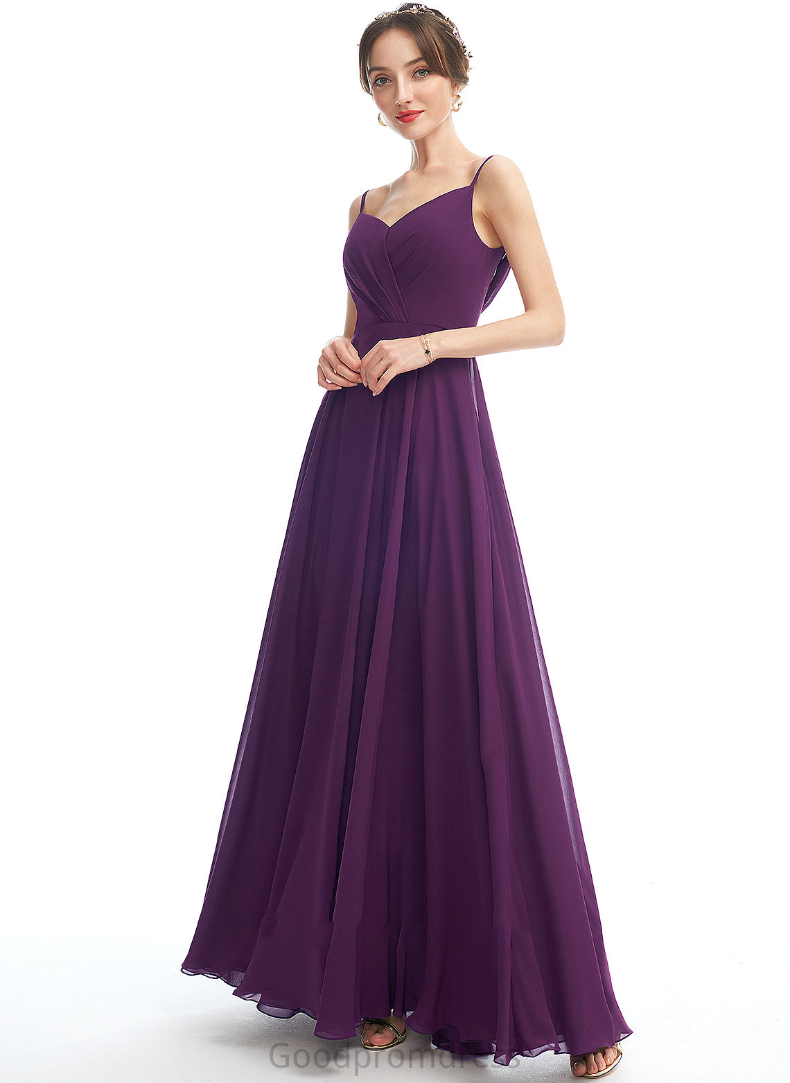 Fabric Length Pockets Silhouette Embellishment A-Line V-neck Floor-Length Neckline Litzy A-Line/Princess Floor Length Bridesmaid Dresses