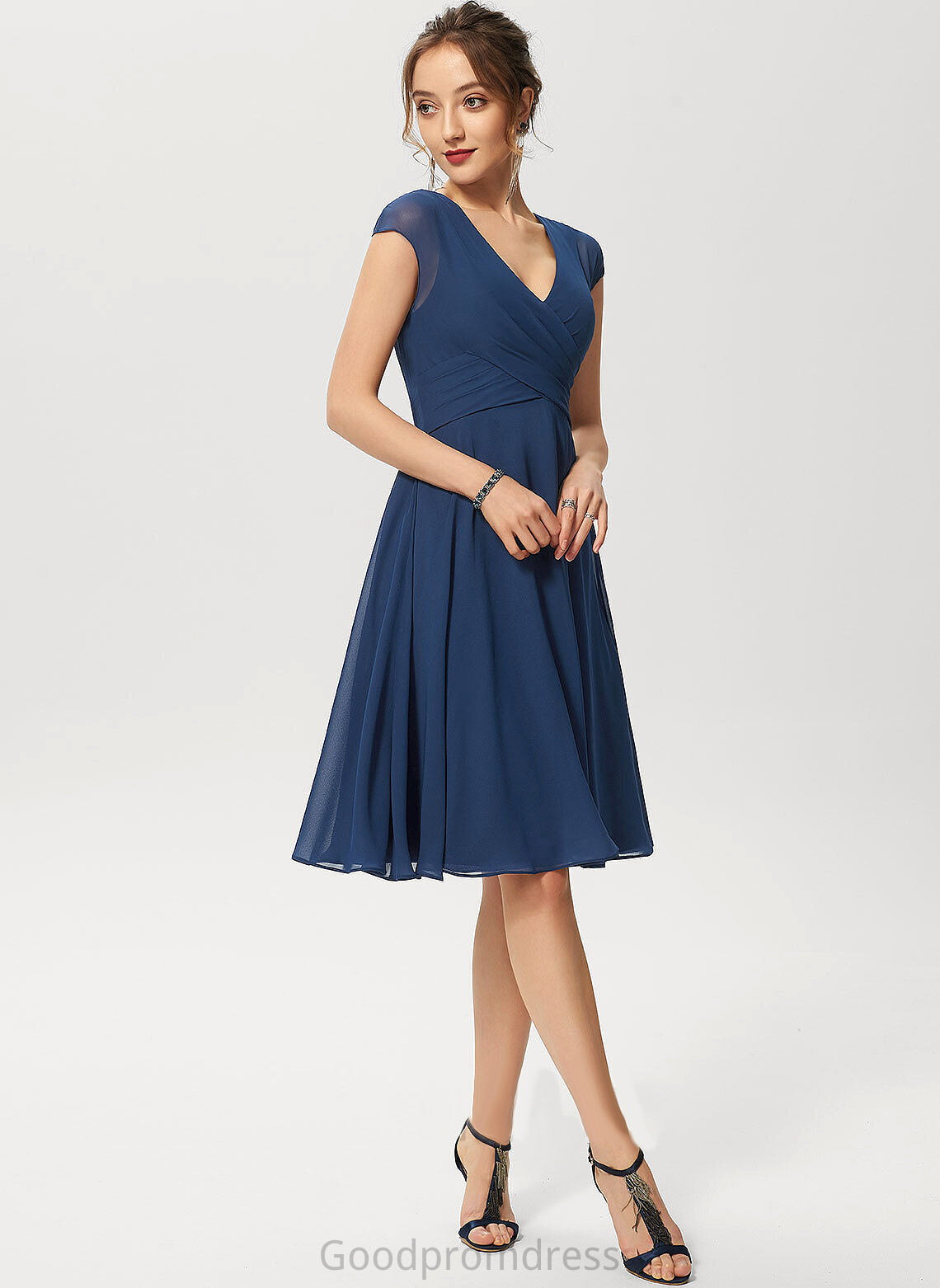 Formal Dresses Alexia V-Neck A-line Chiffon Dresses