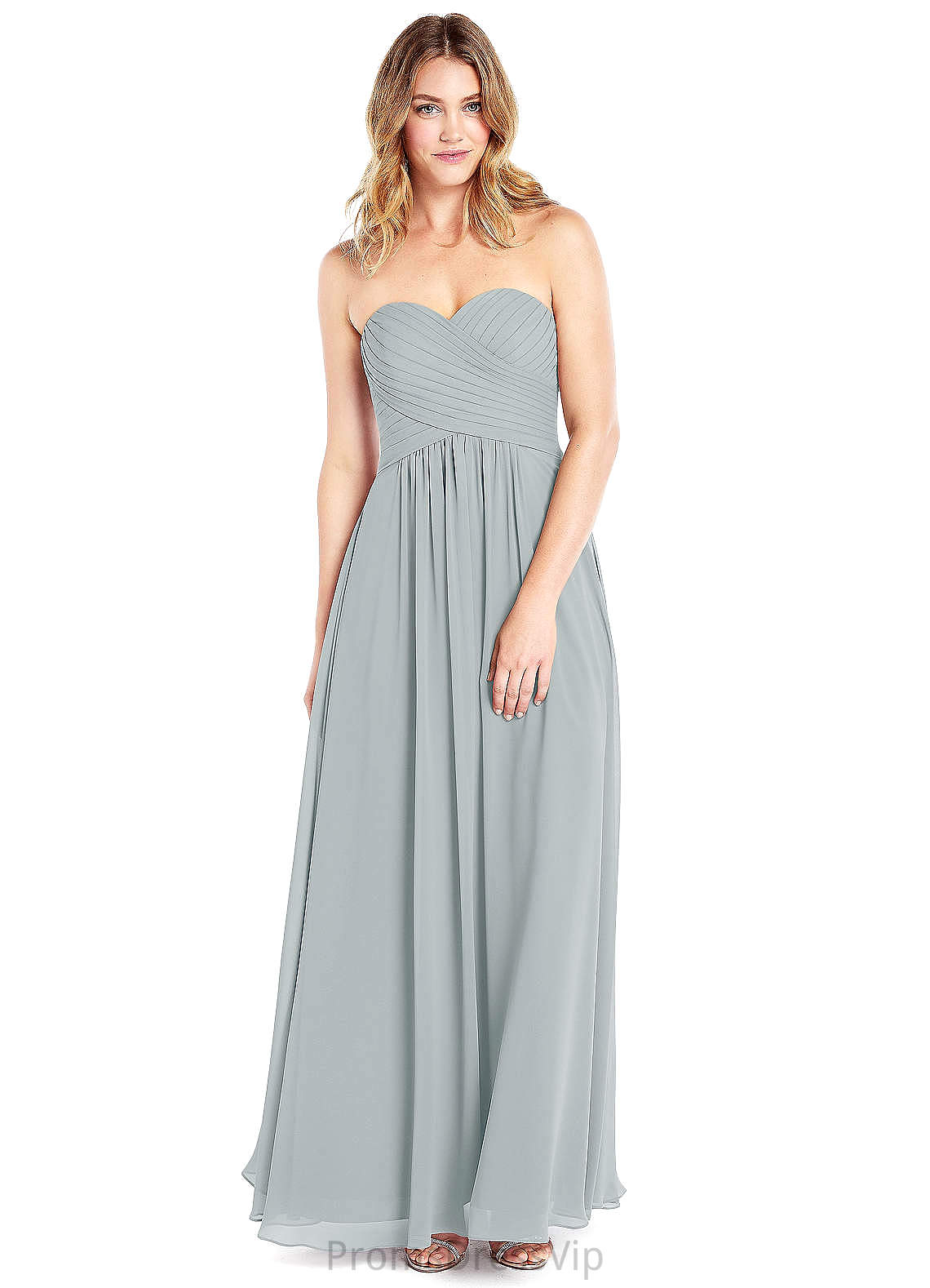 Justine Natural Waist Scoop A-Line/Princess Floor Length Sleeveless Bridesmaid Dresses