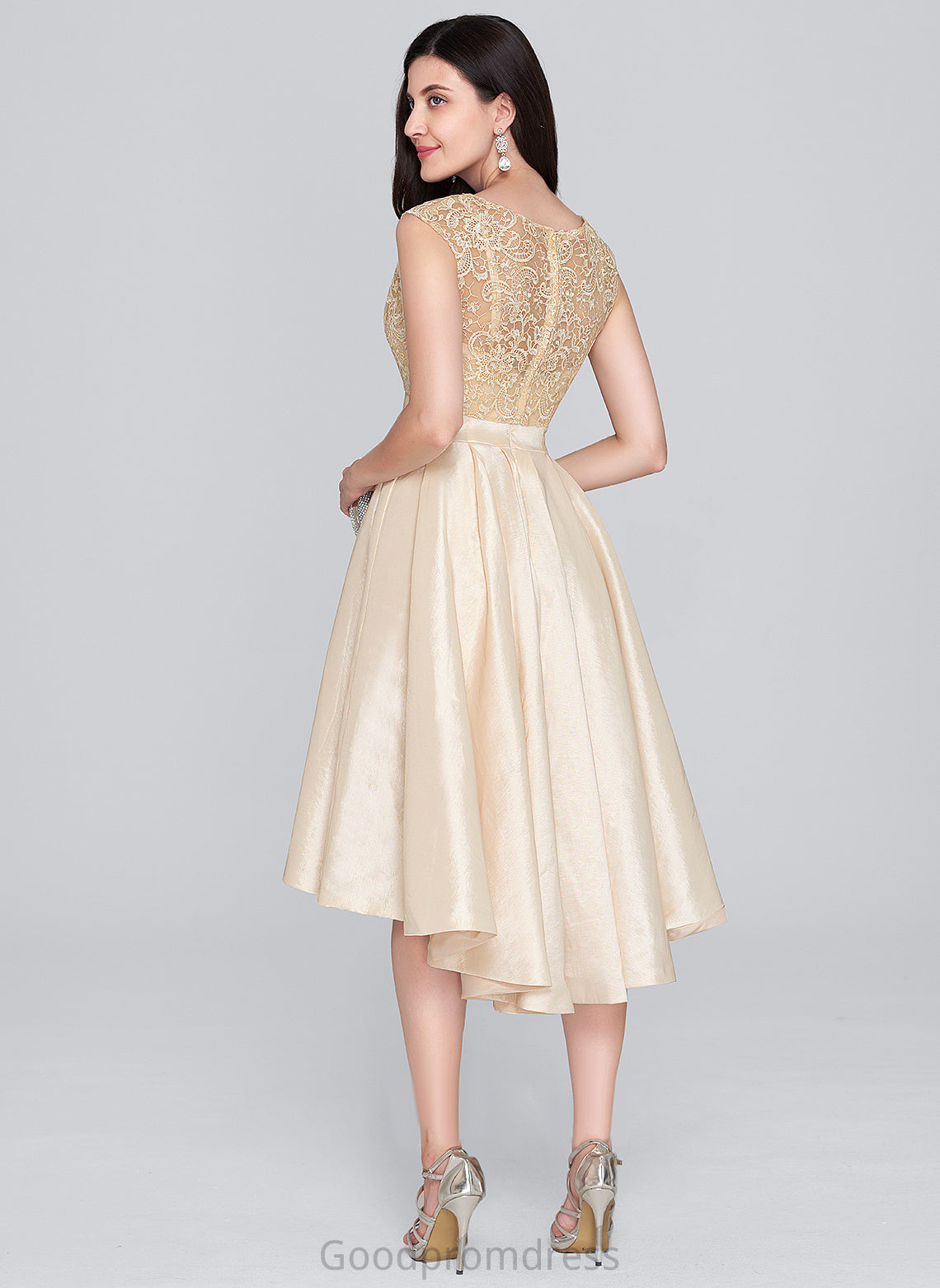 Lace Paola Scoop Homecoming Dresses Neck Homecoming Asymmetrical With A-Line Dress Taffeta