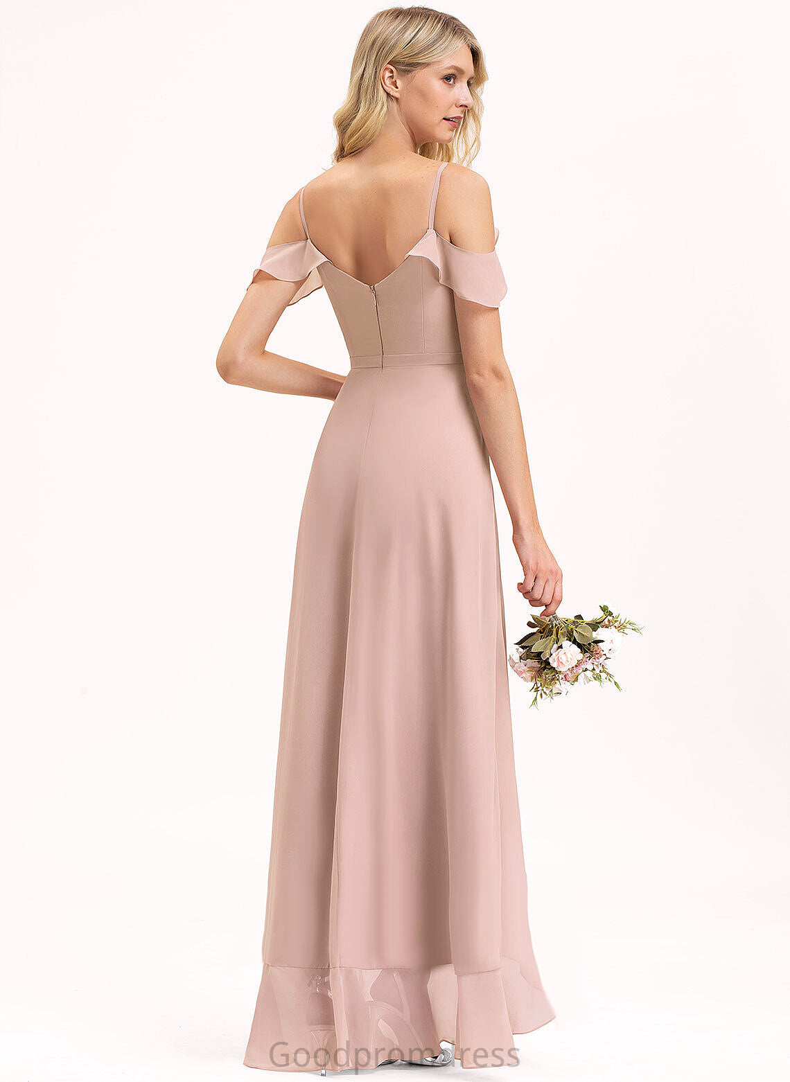 Haven Chiffon A-line V-Neck Dresses Formal Dresses