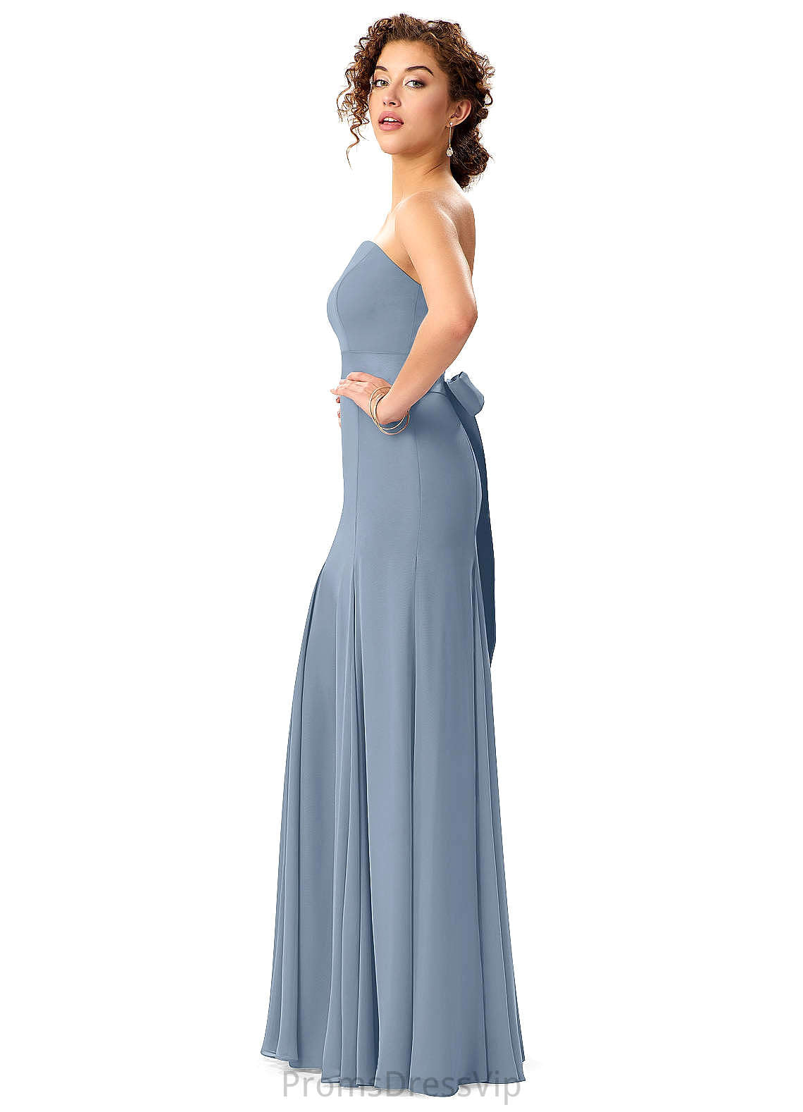 Jimena Sleeveless Natural Waist One Shoulder A-Line/Princess Floor Length Bridesmaid Dresses