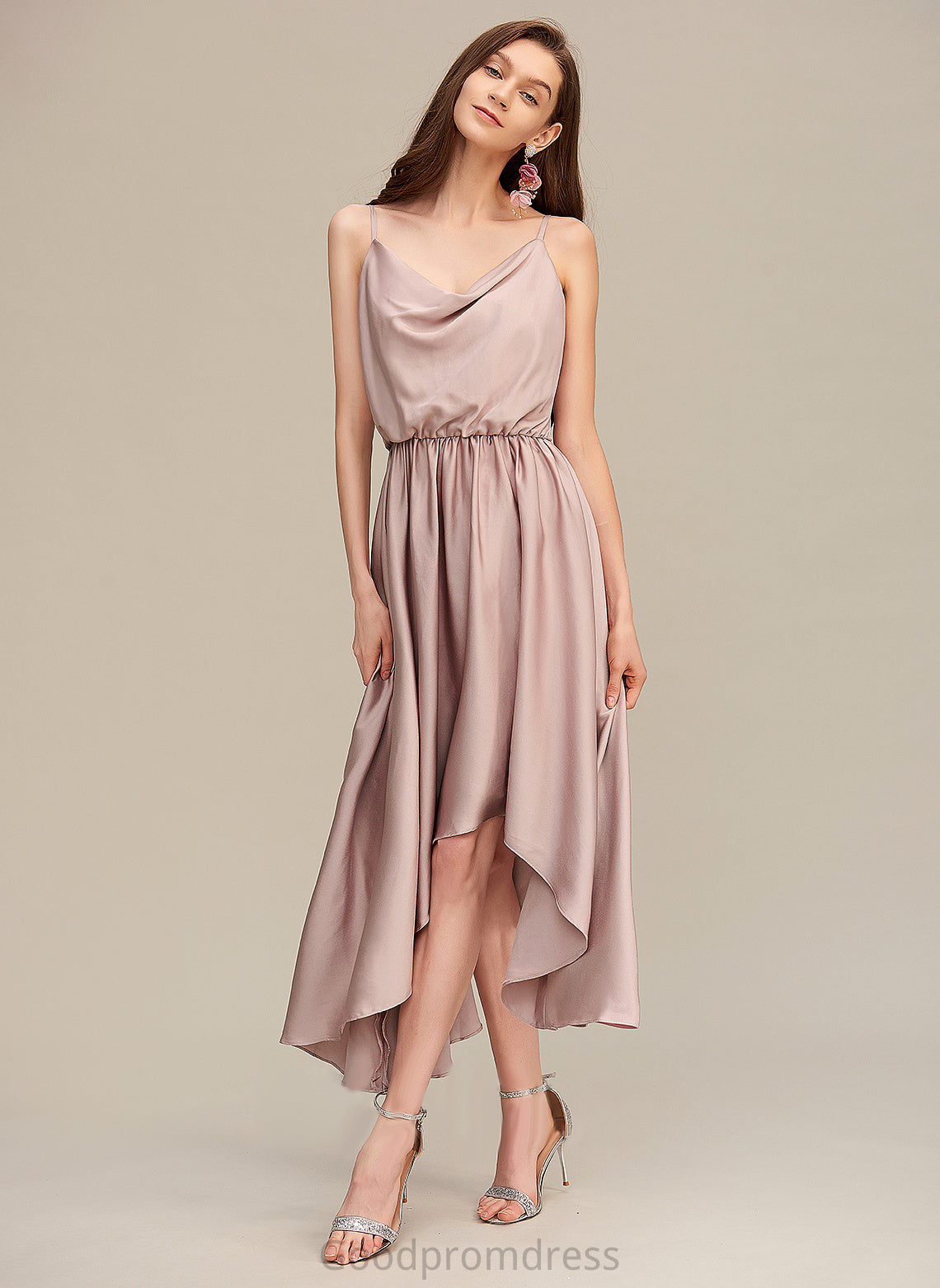 A-line Neck Cowl Joan Formal Dresses Dresses