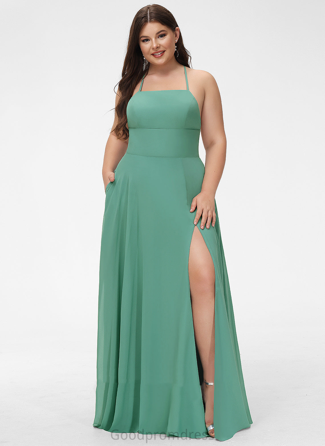 Chiffon Dresses Aracely Neck A-line Square Formal Dresses