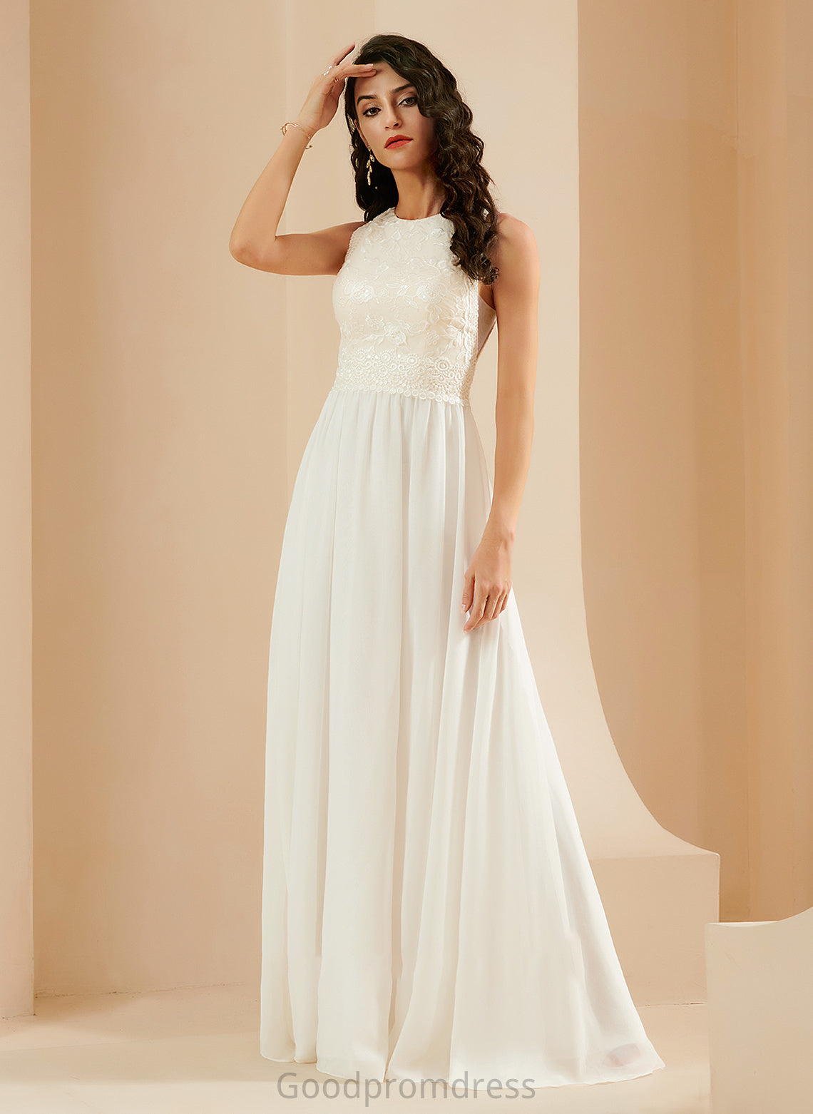 With Train Sequins Lace Wedding Dress Sweep Sophia Wedding Dresses A-Line