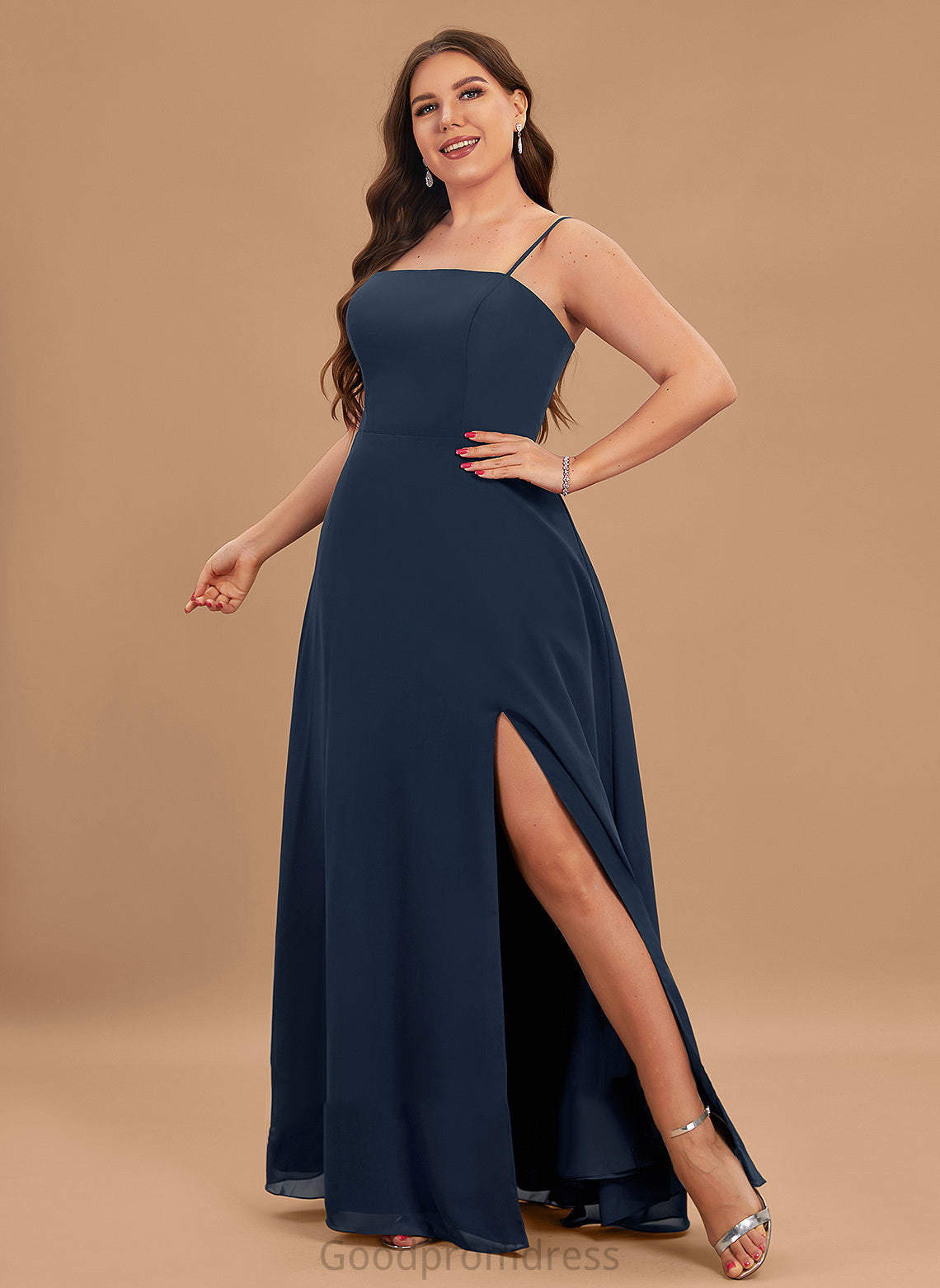 Dresses Formal Dresses Chiffon Square Neck A-line Kira