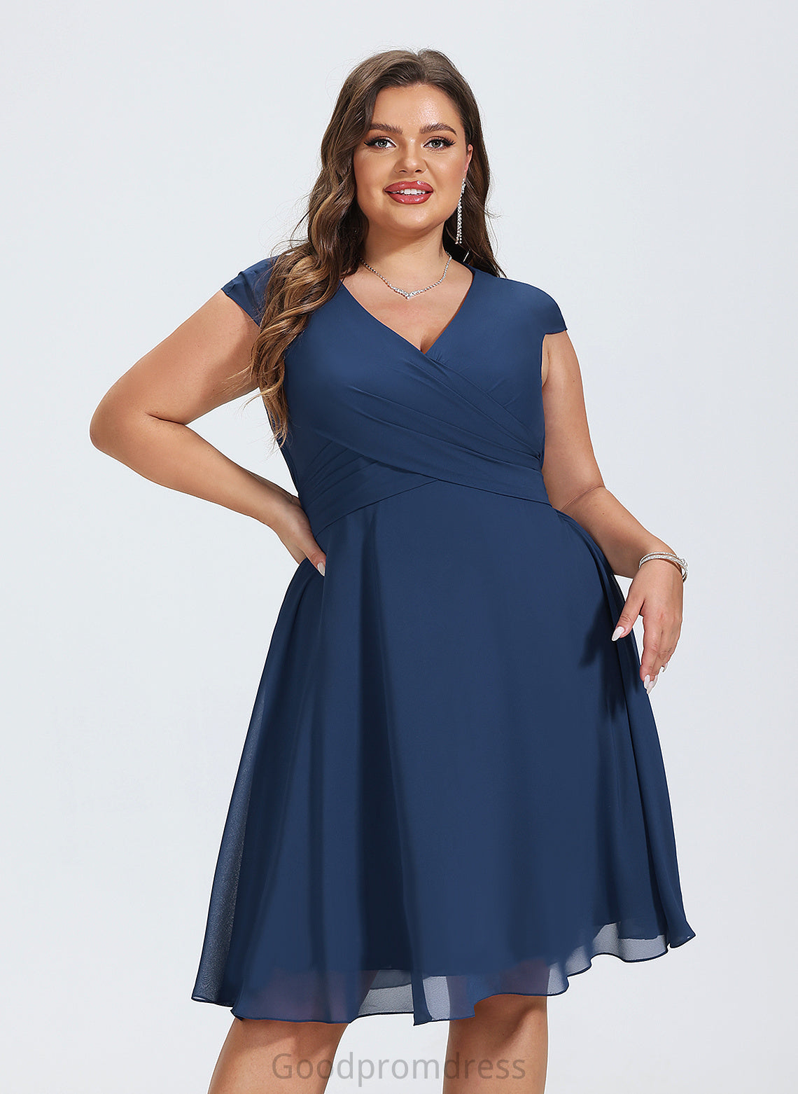 Formal Dresses Alexia V-Neck A-line Chiffon Dresses