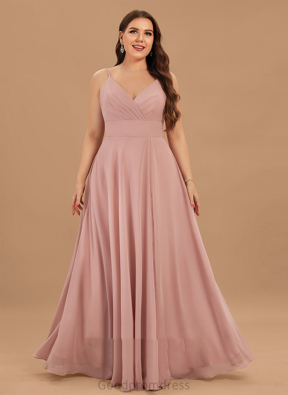 Formal Dresses V-Neck A-line Micaela Chiffon Dresses