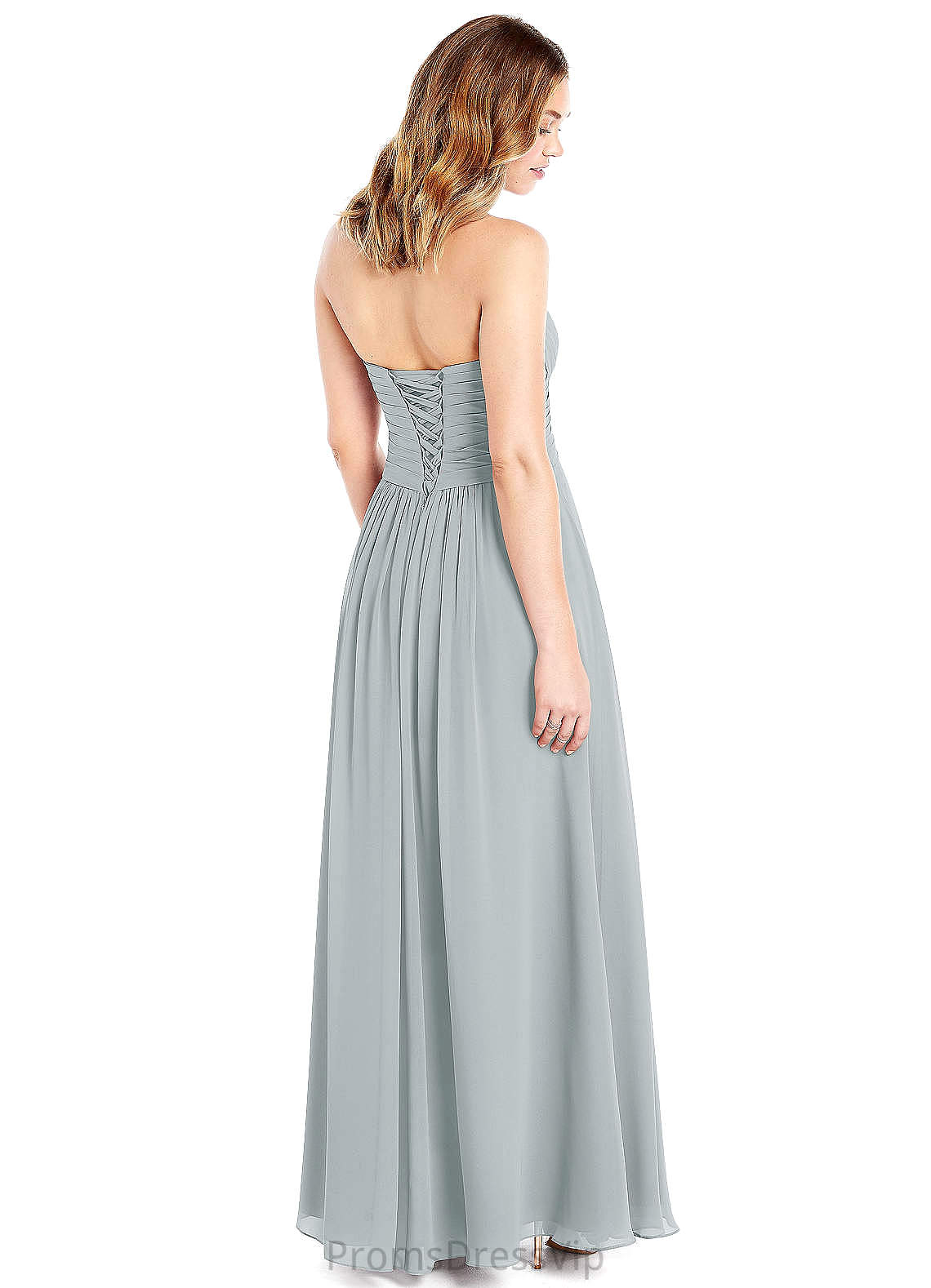 Justine Natural Waist Scoop A-Line/Princess Floor Length Sleeveless Bridesmaid Dresses