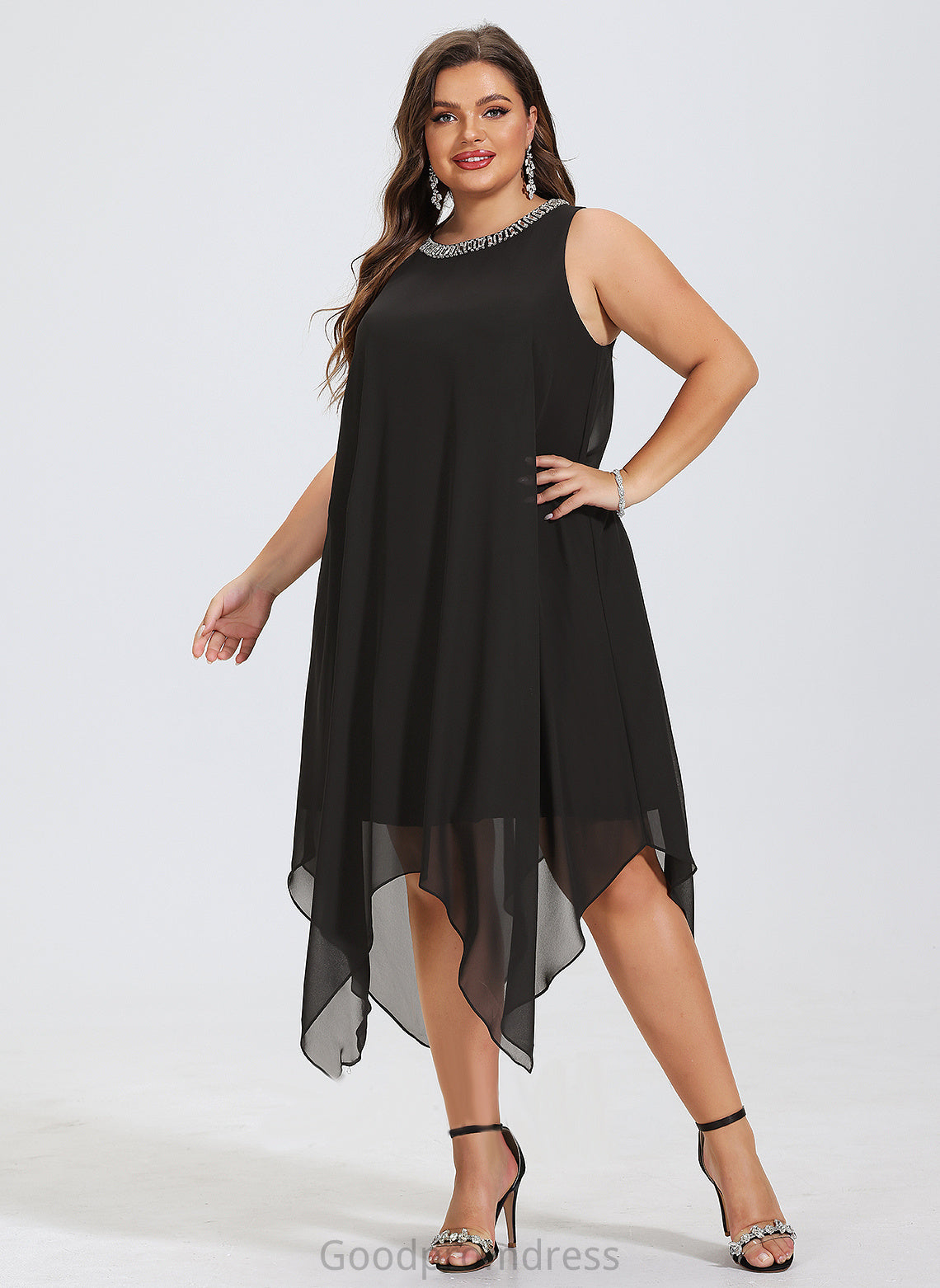 Dresses Cameron Neck A-line Formal Dresses Chiffon Round