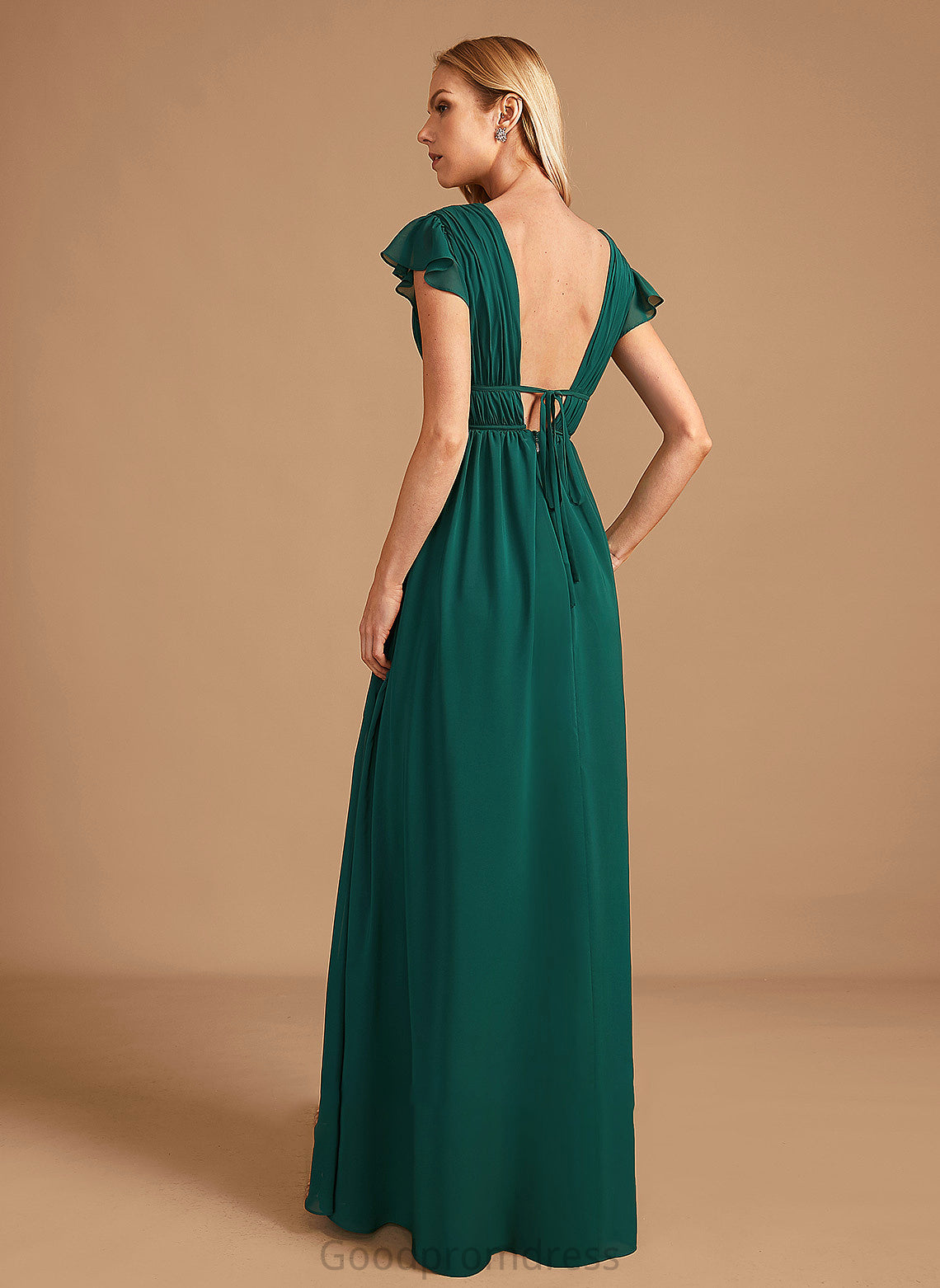 Fabric Length Neckline V-neck Embellishment A-Line SplitFront Silhouette Floor-Length Sarai Natural Waist Sweetheart Bridesmaid Dresses