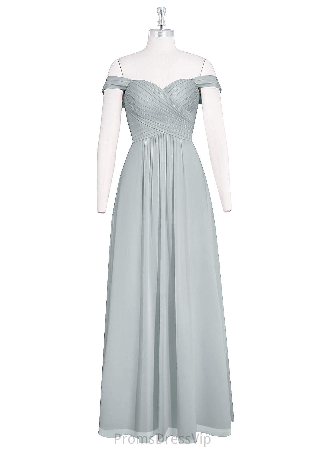 Justine Natural Waist Scoop A-Line/Princess Floor Length Sleeveless Bridesmaid Dresses