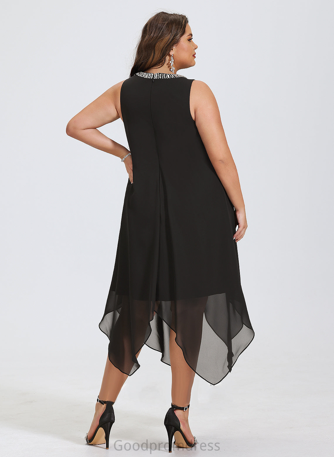 Dresses Cameron Neck A-line Formal Dresses Chiffon Round