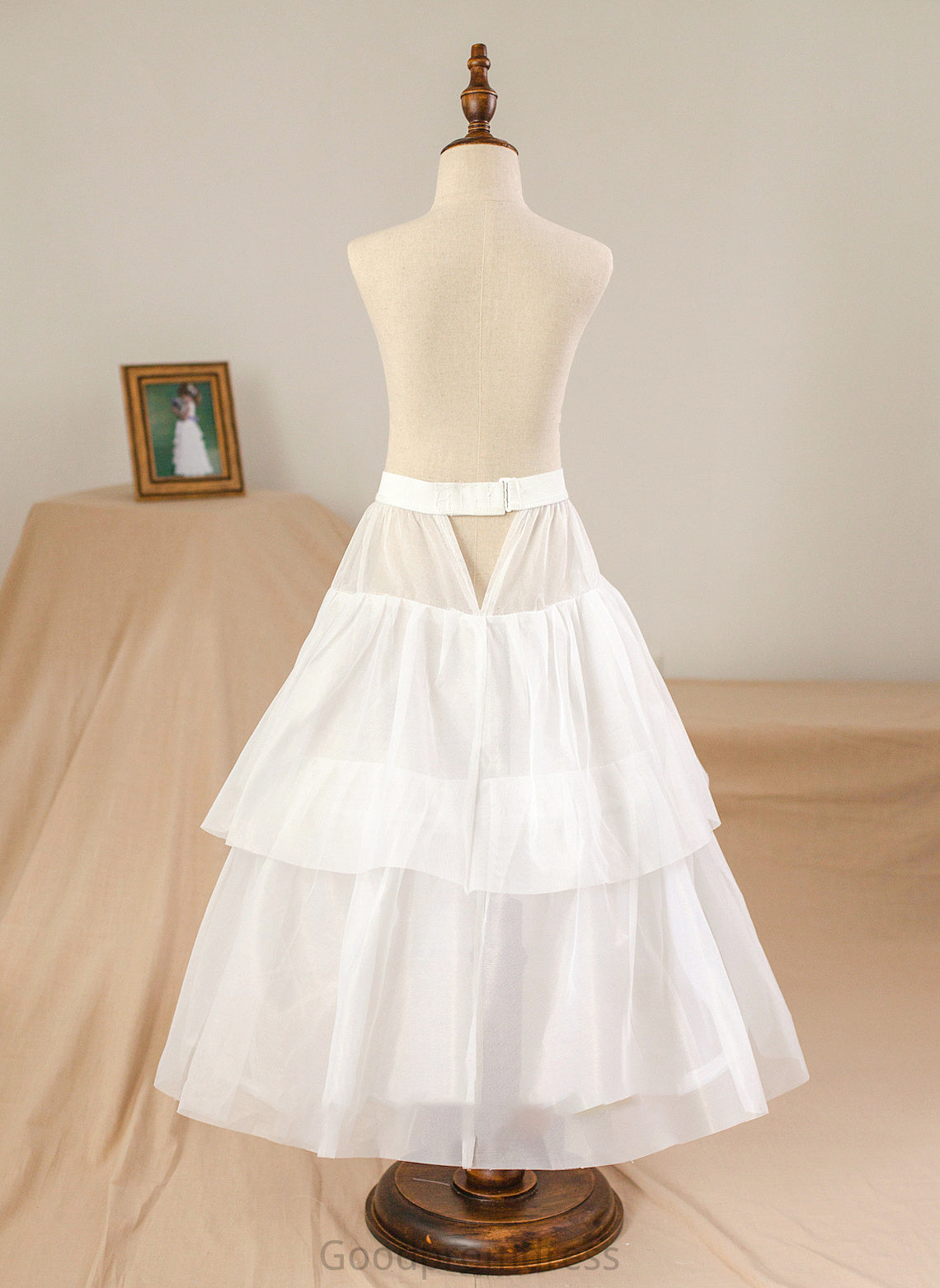 Bow(s) Sash Ball-Gown/Princess Junior Bridesmaid Dresses Scoop Amina Floor-Length Beading Neck Tulle With