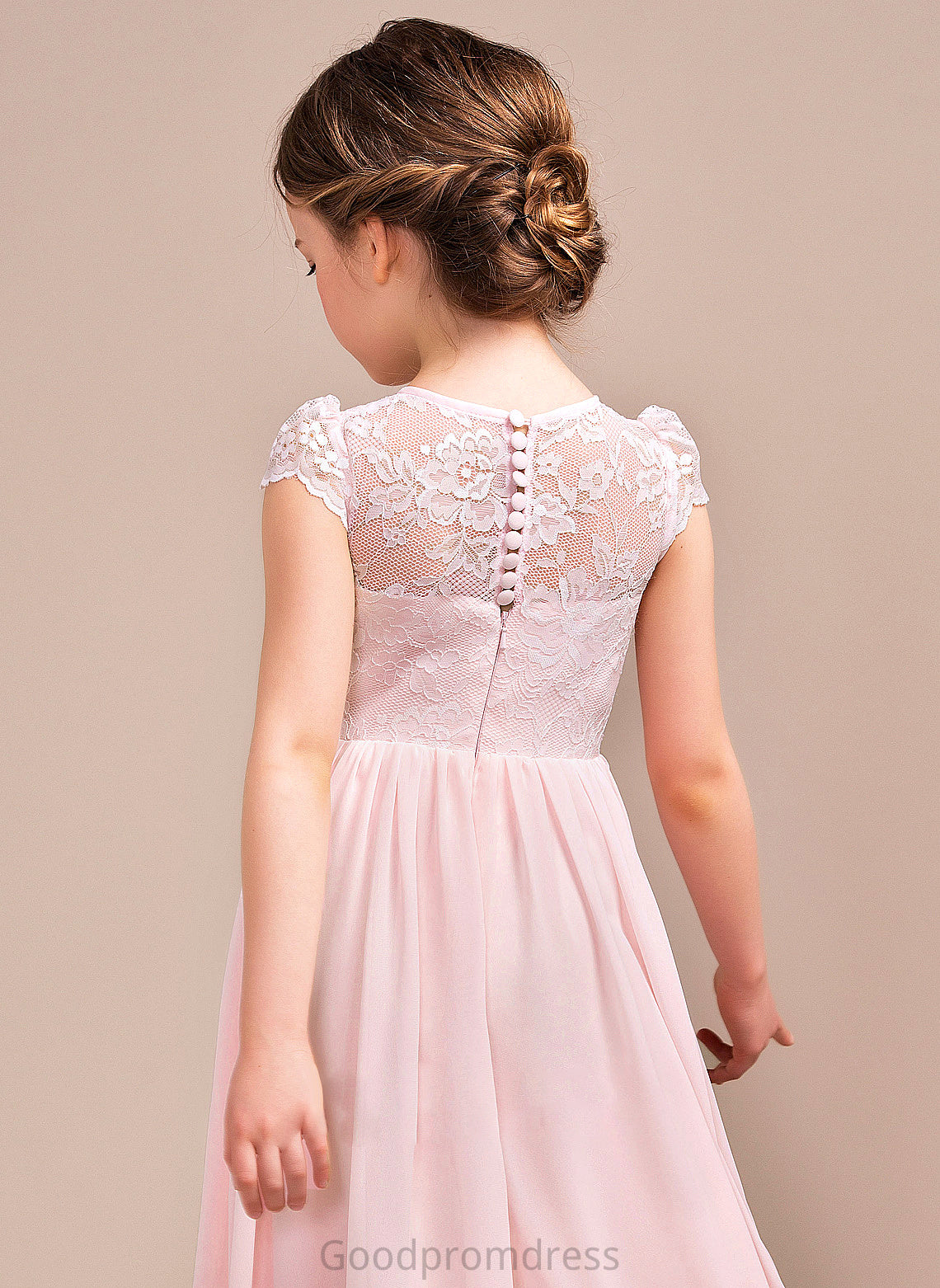 A-LineScoopNeckFloor-LengthChiffonLaceJuniorBridesmaidDress#81155 Alaina Junior Bridesmaid Dresses